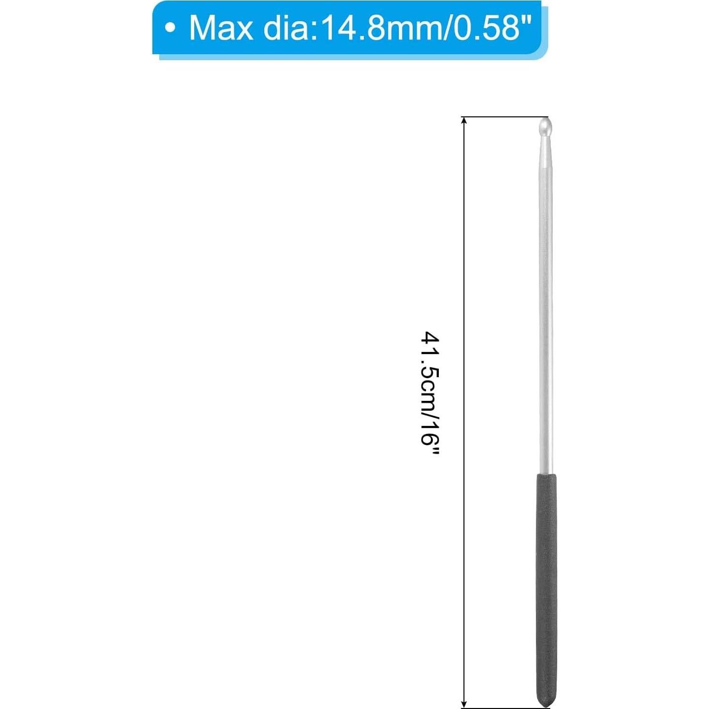 Palillos de Batería 5A PATIKIL Antideslizantes Plata 41.5cm