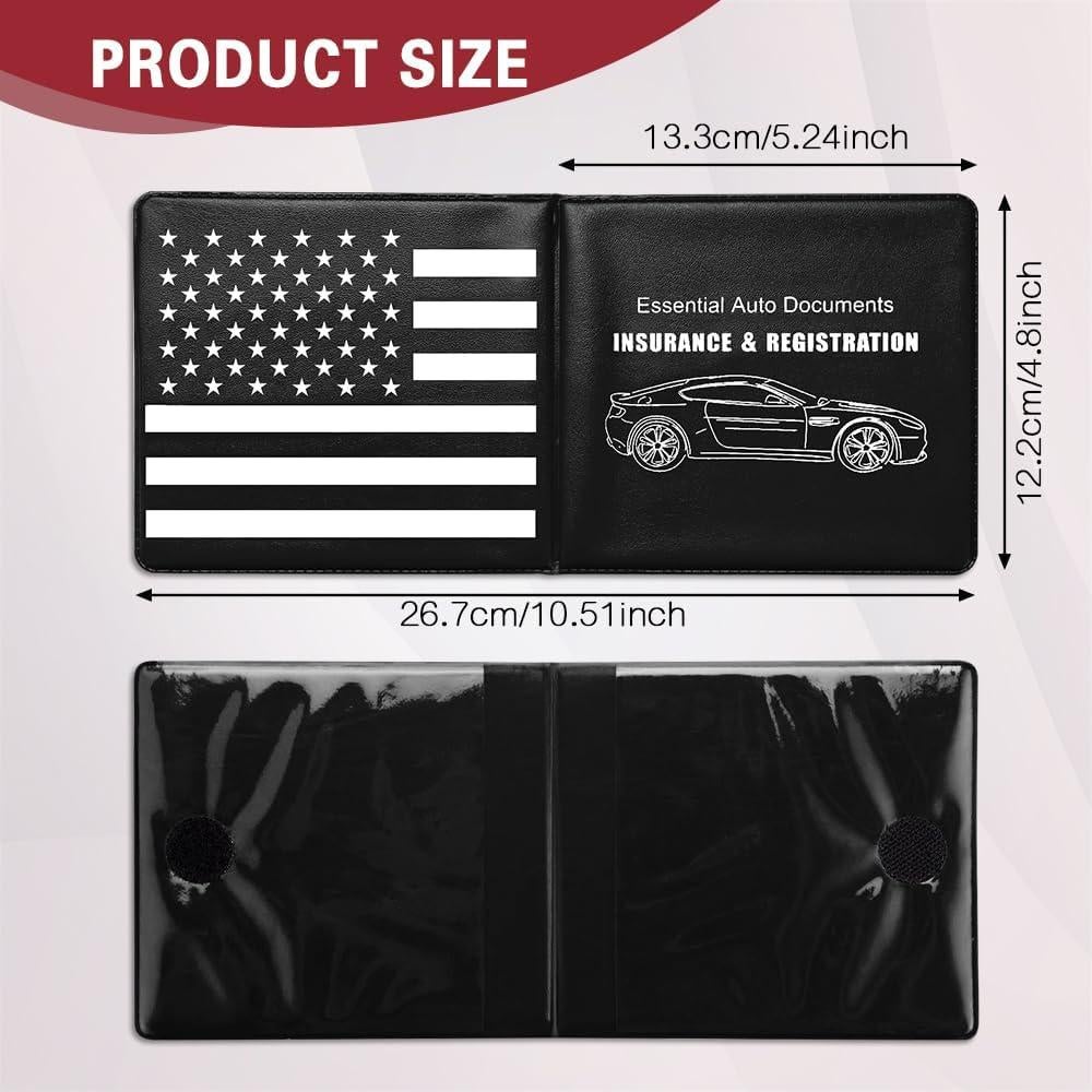 Cartera Portador de Registro de Auto Zufoty Naranja 13.3x12.2cm