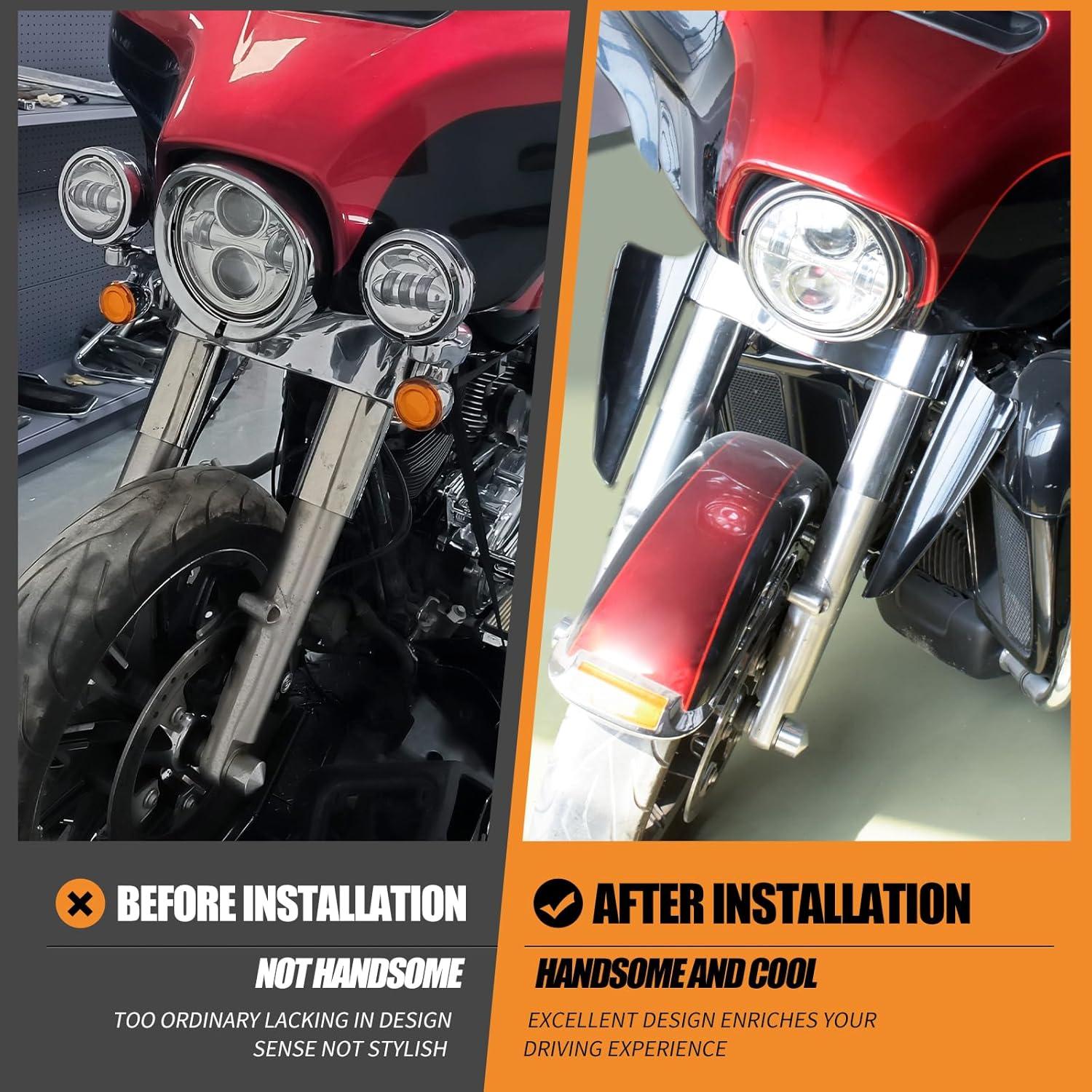 Deflectores de Viento HCmotorku para Motocicleta Harley 1995-2024