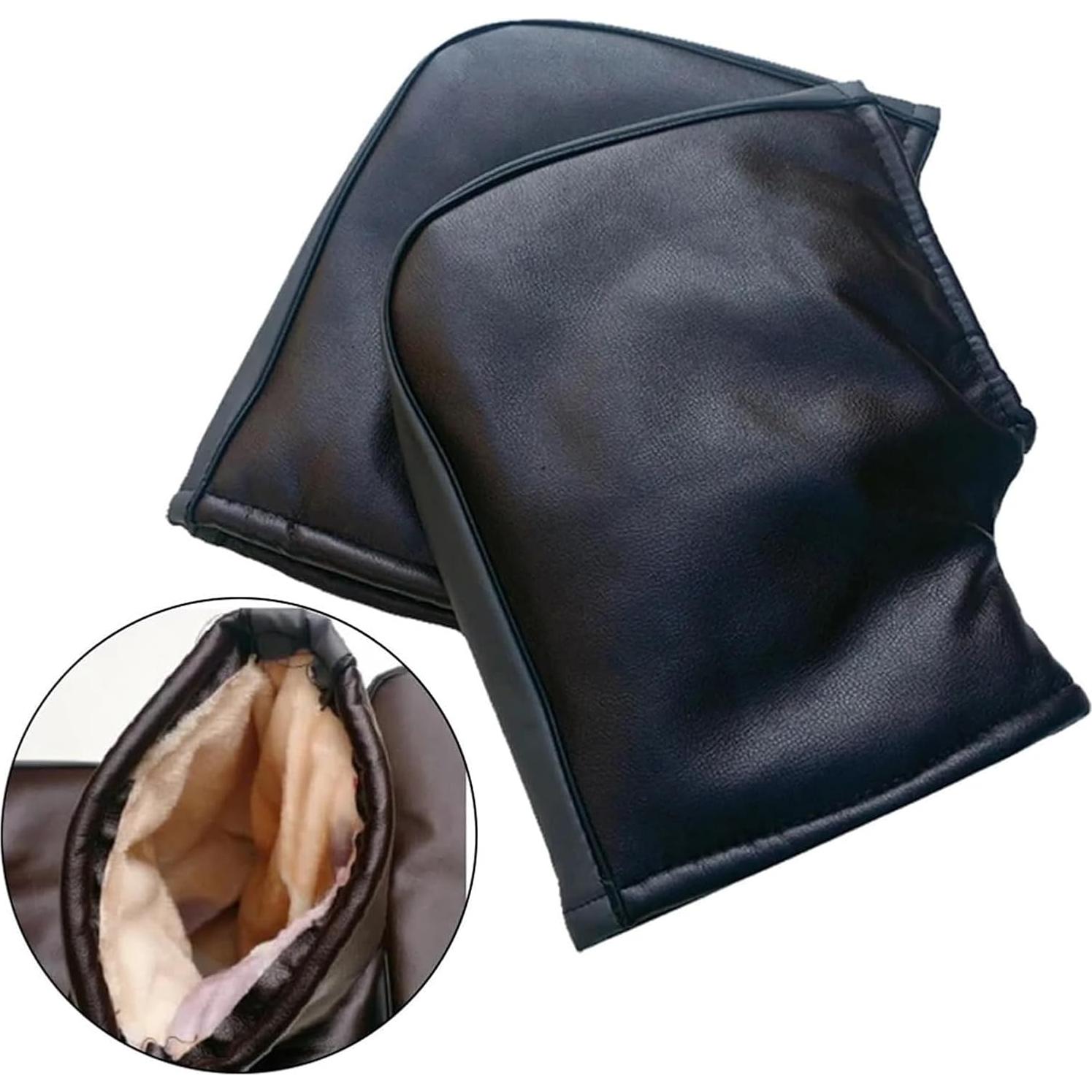 Guantes de Manillar de Motocicleta ZXDdxjiu Negros Impermeables