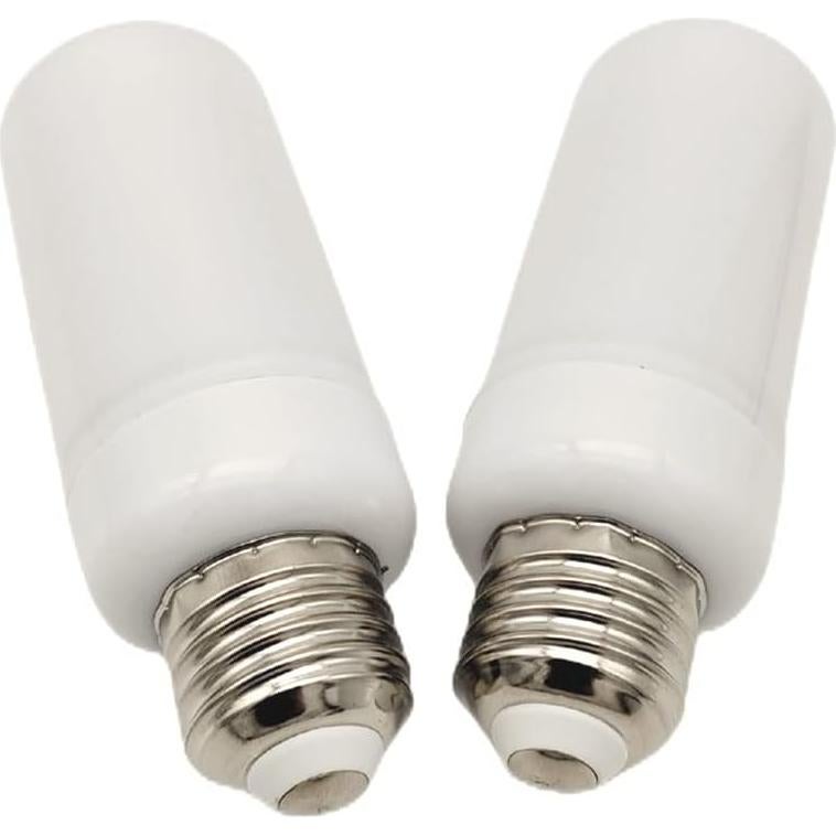 Bombilla LED Efecto Llama QLEE 3W E26 Amarilla 2 Paquete