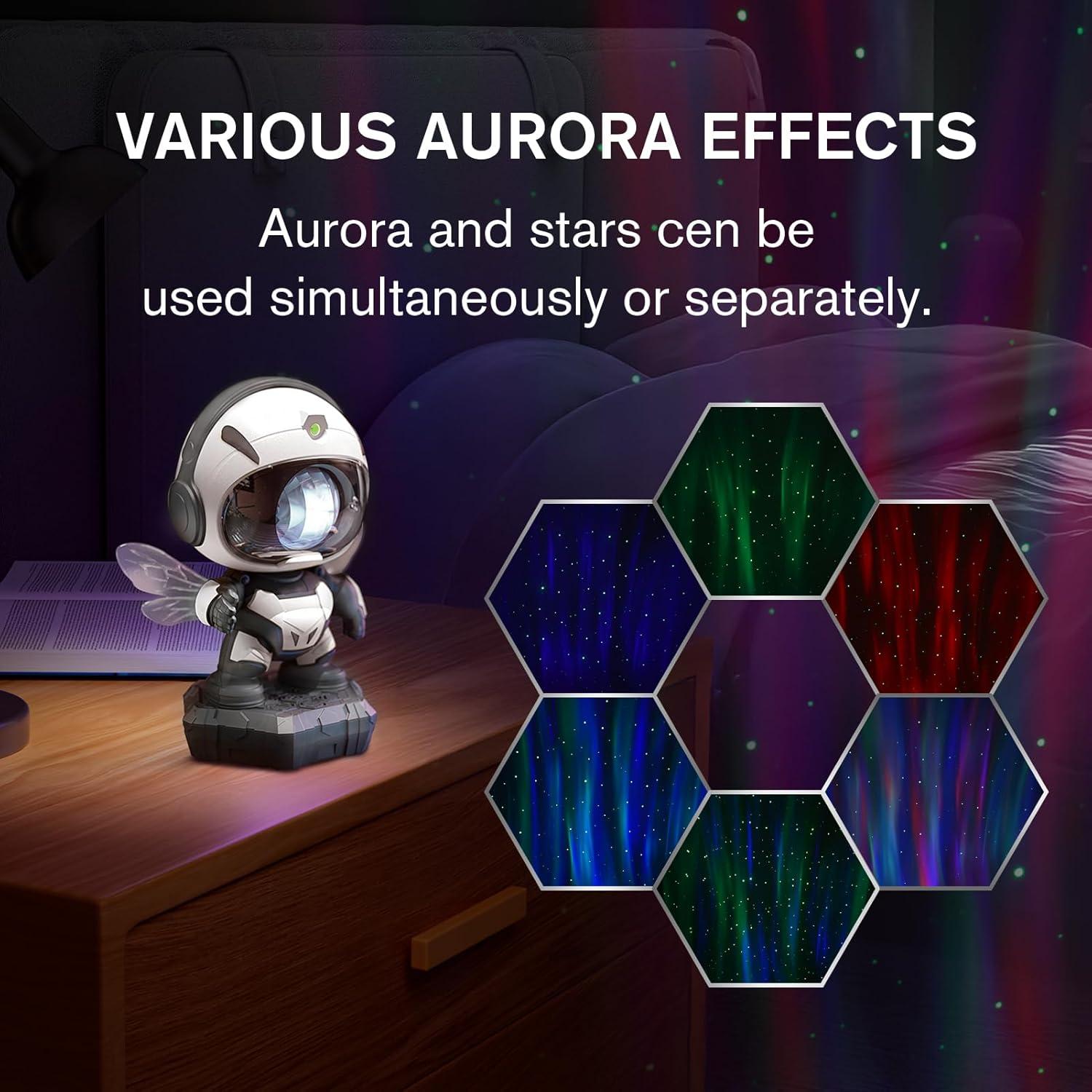 Proyector de Luz Galáctica Mooyran Abeja - Luz Nocturna LED