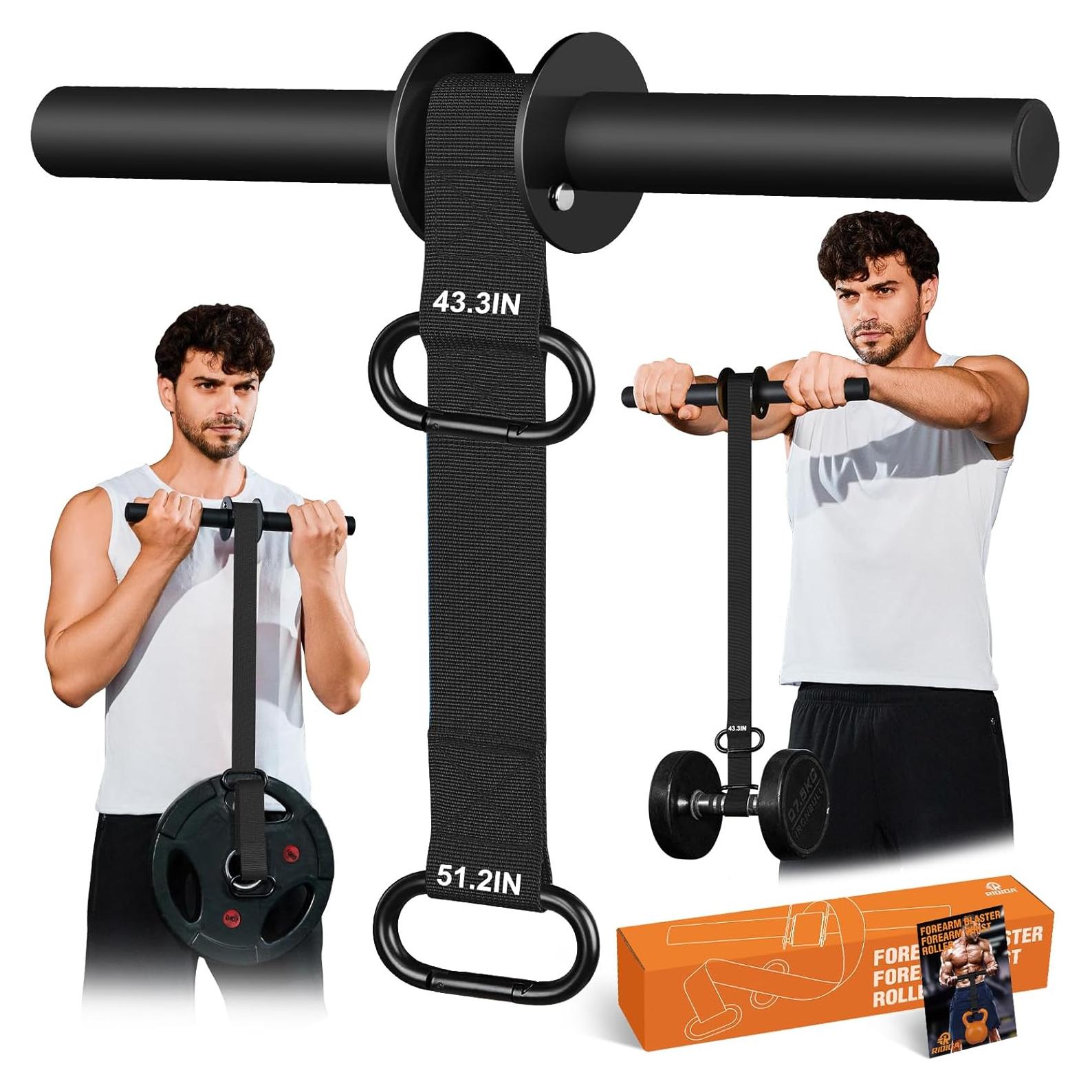 Fortalecedor de Antebrazo RIQIGA con Rodillo de Muñeca 130 cm