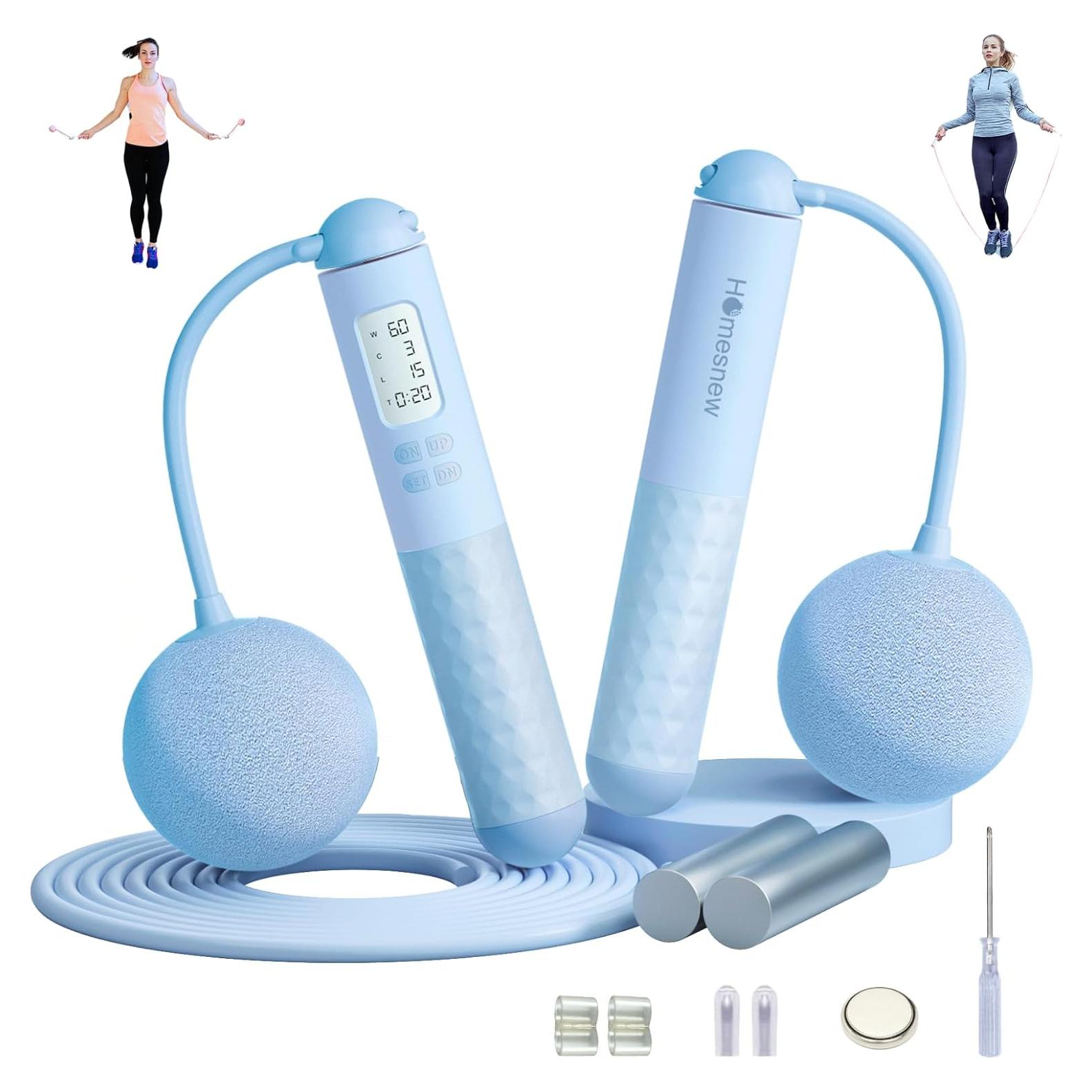 Cuerda de Salto Digital Homesnew con Contador y Bola EVA 2 en 1