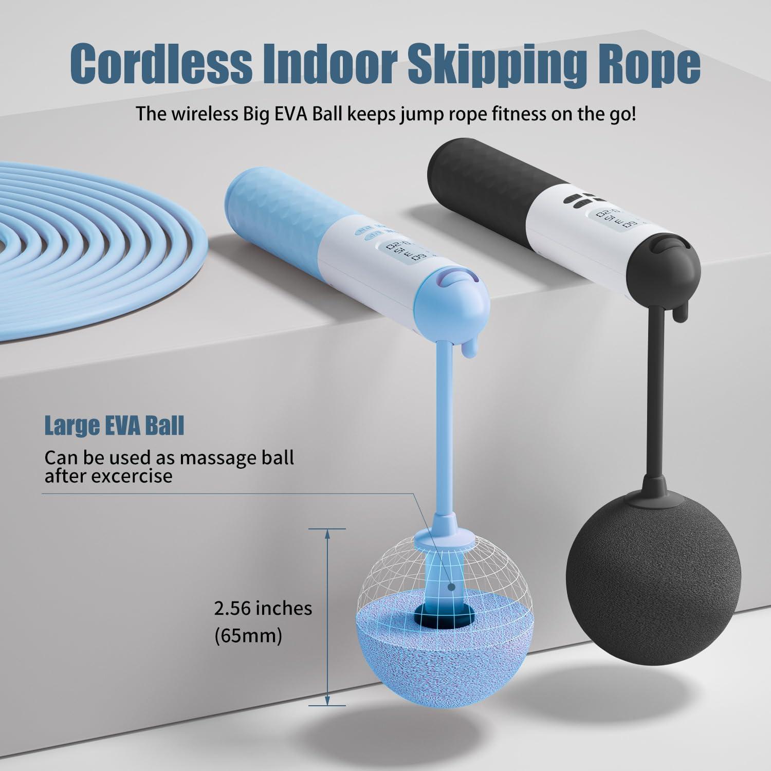 Cuerda de Salto Digital Homesnew con Contador y Bola EVA 2 en 1