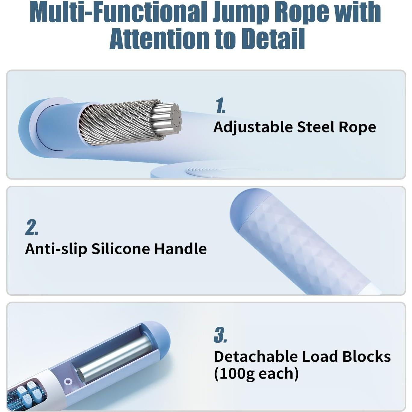 Cuerda de Salto Digital Homesnew con Contador y Bola EVA 2 en 1