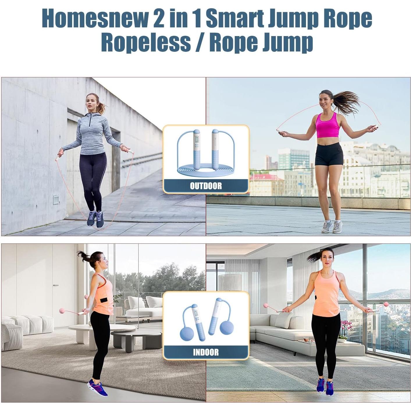 Cuerda de Salto Digital Homesnew con Contador y Bola EVA 2 en 1