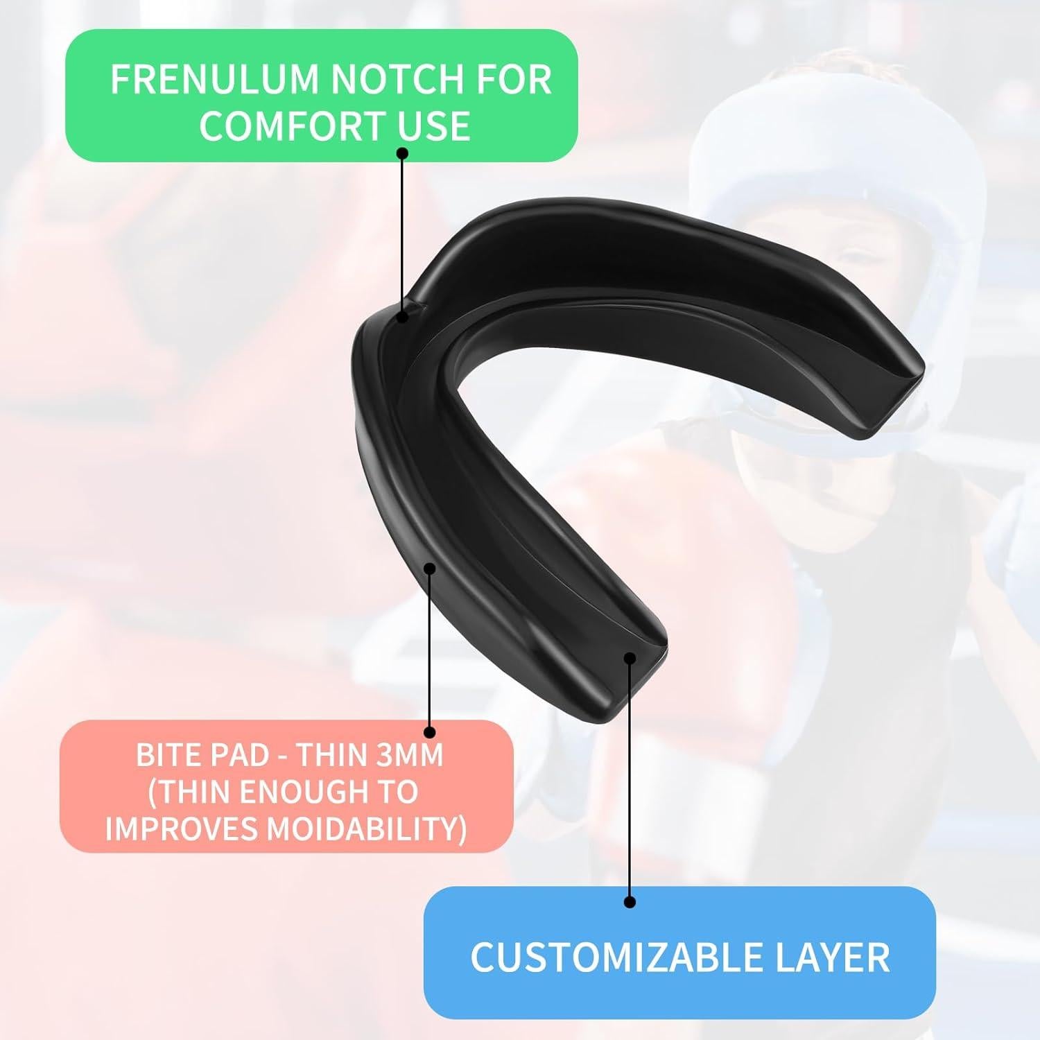 Frienda 5 Protectores Bucales Deportivos para Boxeo y Fútbol