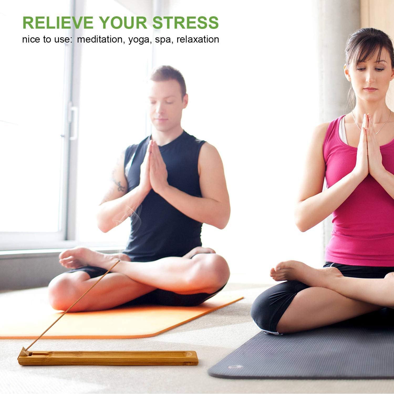 Soporte de Incienso de Madera de Bambú Cacukap Ajustable 24.9cm