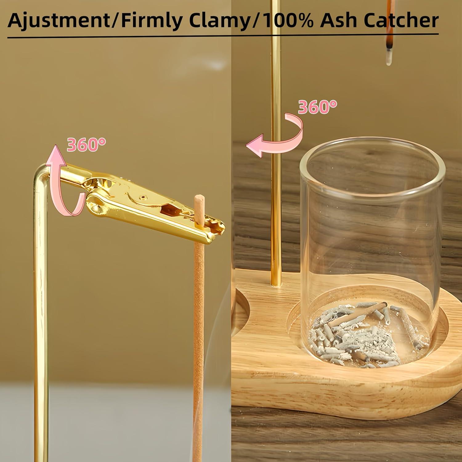 Soporte de Incienso Moocervi de Madera con Almacenamiento 15x7.5cm