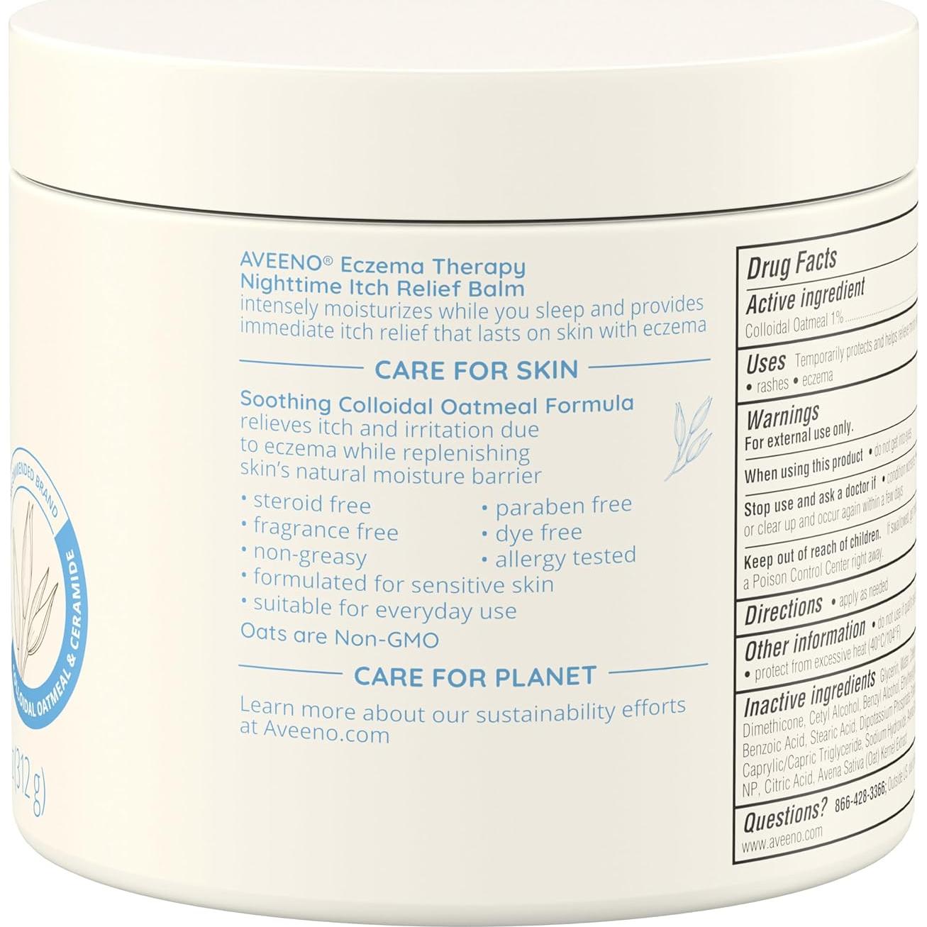 Bálsamo Aveeno para Eczema 311g Sin Fragancia Hipoalergénico