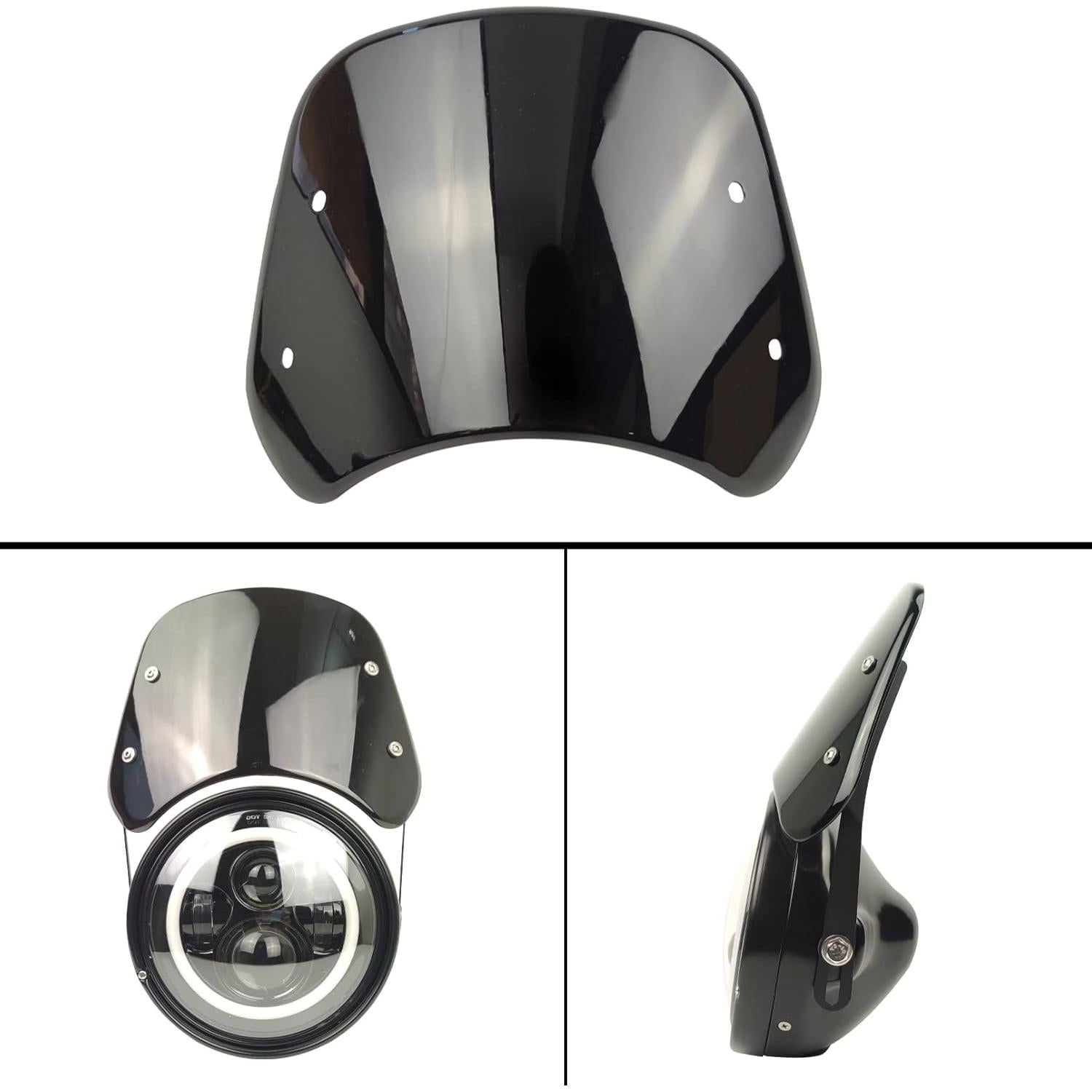 Deflector de Viento Universal para Motocicleta HARPUOU 5-7"