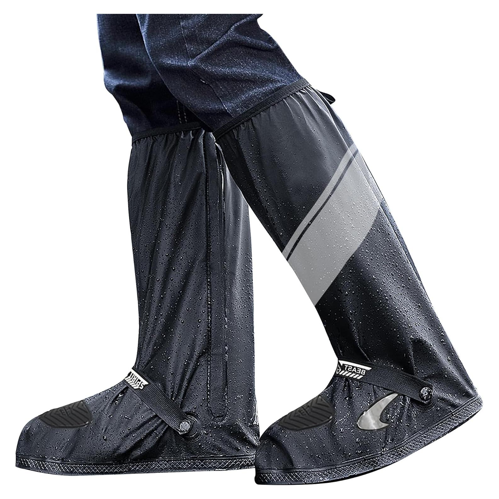 Cubiertas de Zapatos Impermeables CMILAI Unisex Mediano Negro