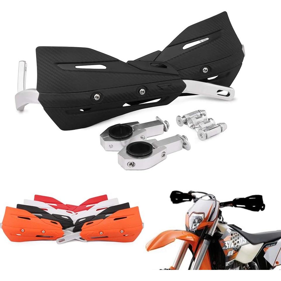 Protectores de Manos JFG RACING para Motocicleta - Aluminio Negro