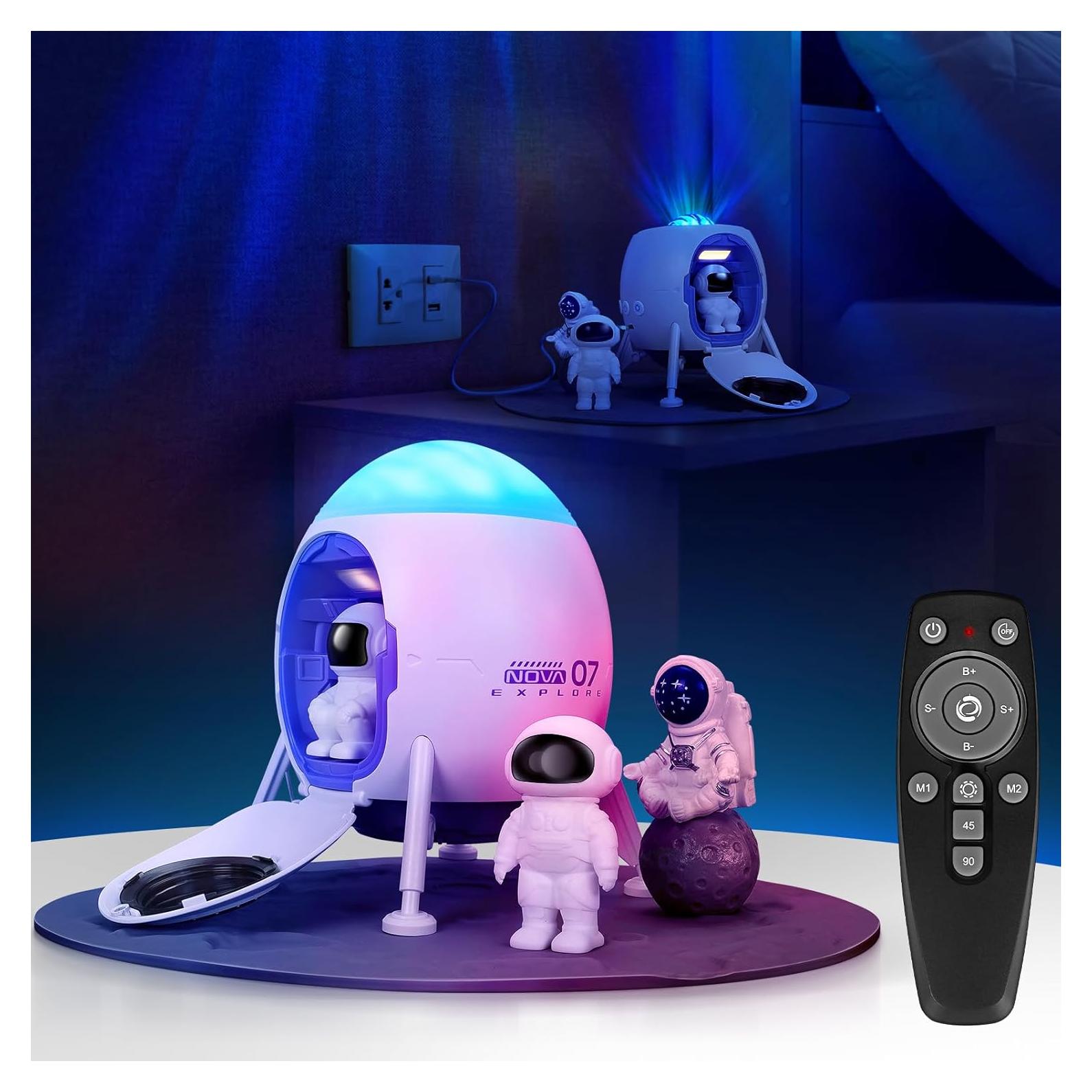 Proyector Galáctico YAYZA! con 3 Astronautas y Luz LED