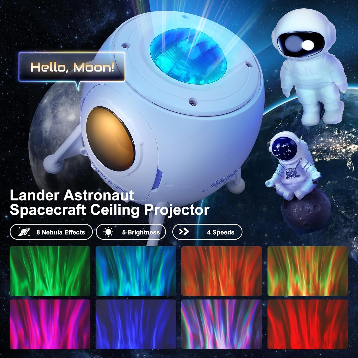 Proyector Galáctico YAYZA! con 3 Astronautas y Luz LED