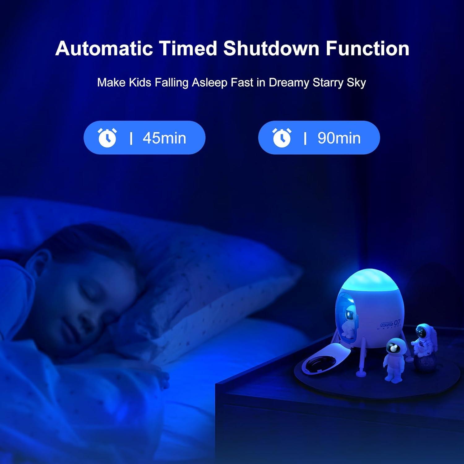 Proyector Galáctico YAYZA! con 3 Astronautas y Luz LED