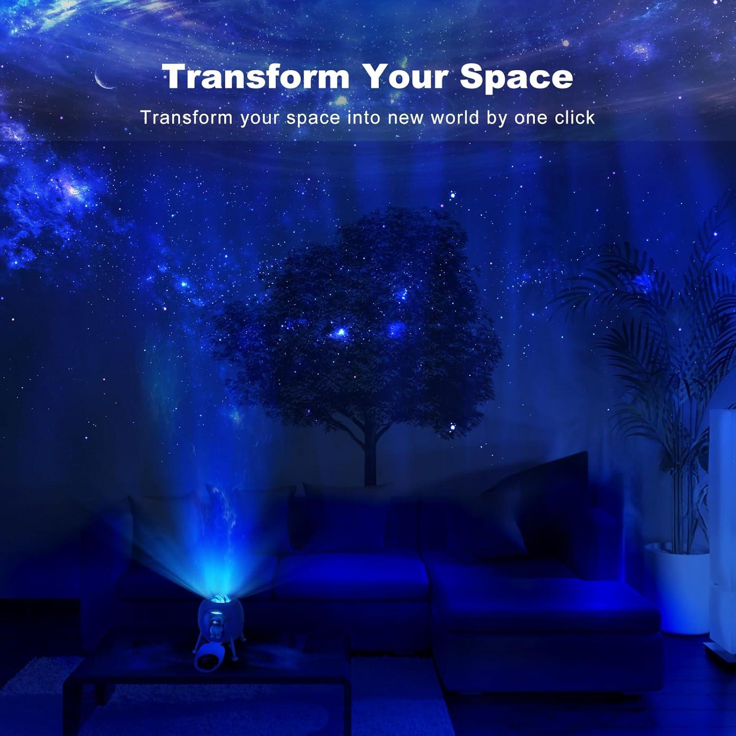 Proyector Galáctico YAYZA! con 3 Astronautas y Luz LED