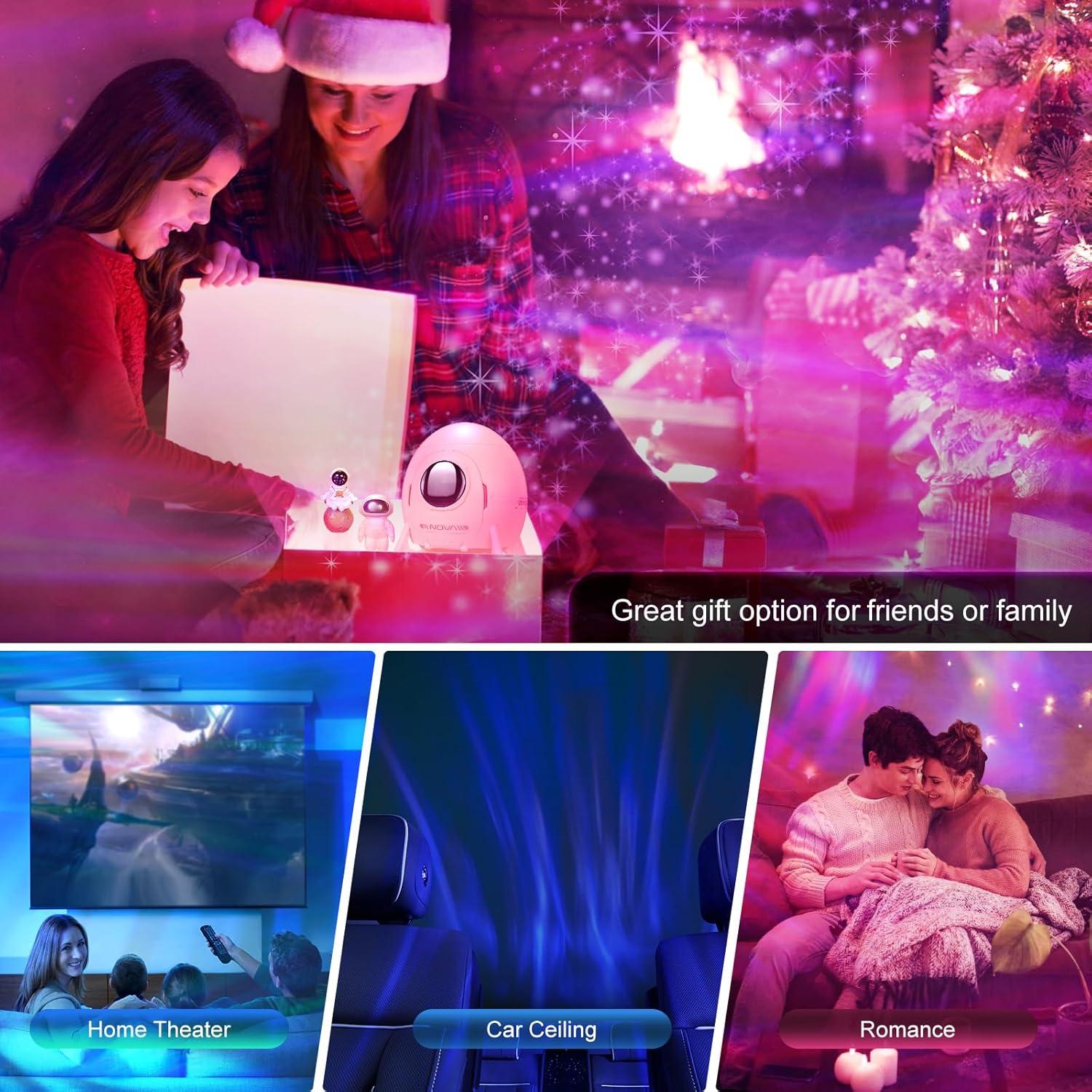 Proyector Galáctico YAYZA! con 3 Astronautas y Luz LED