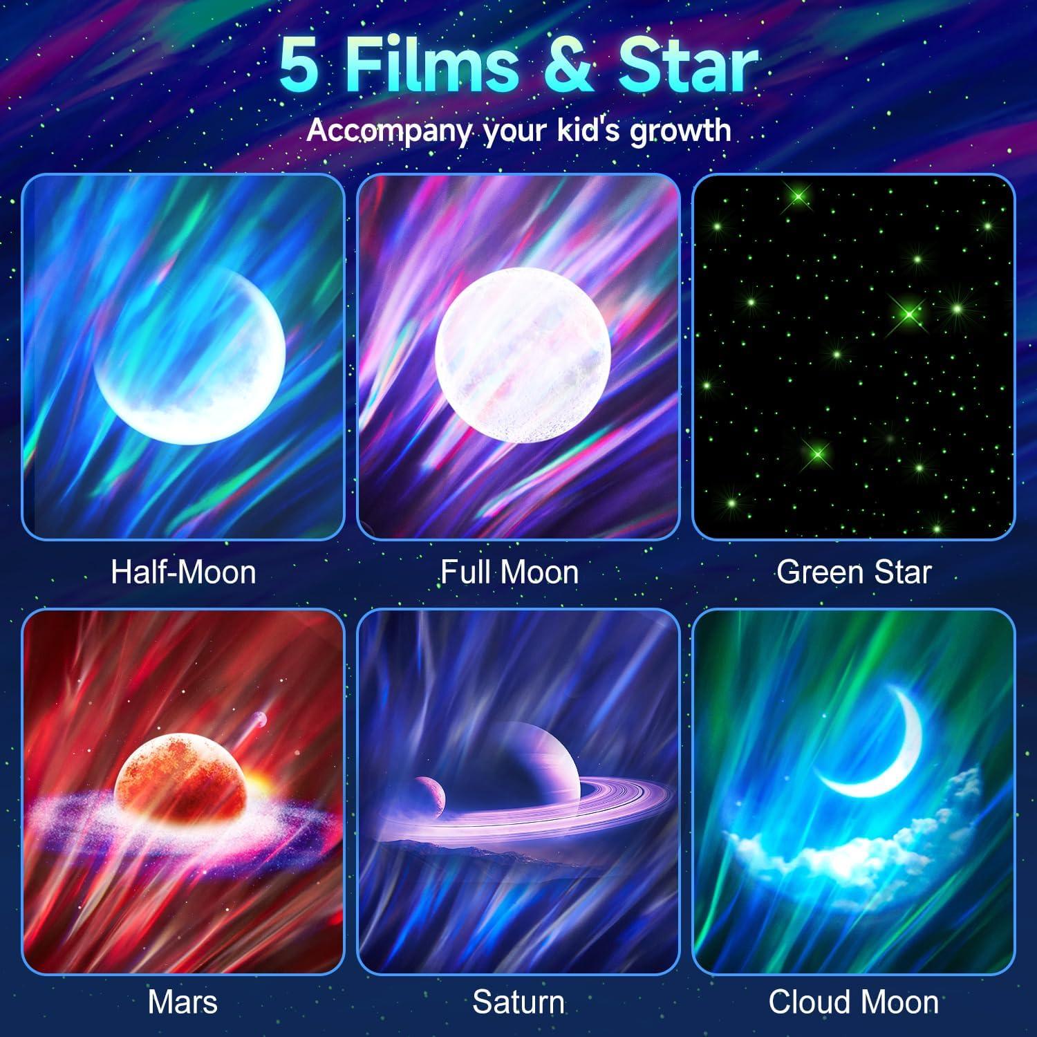 Proyector de Estrellas Coolnight Galaxy 180 Efectos Luz Aurora