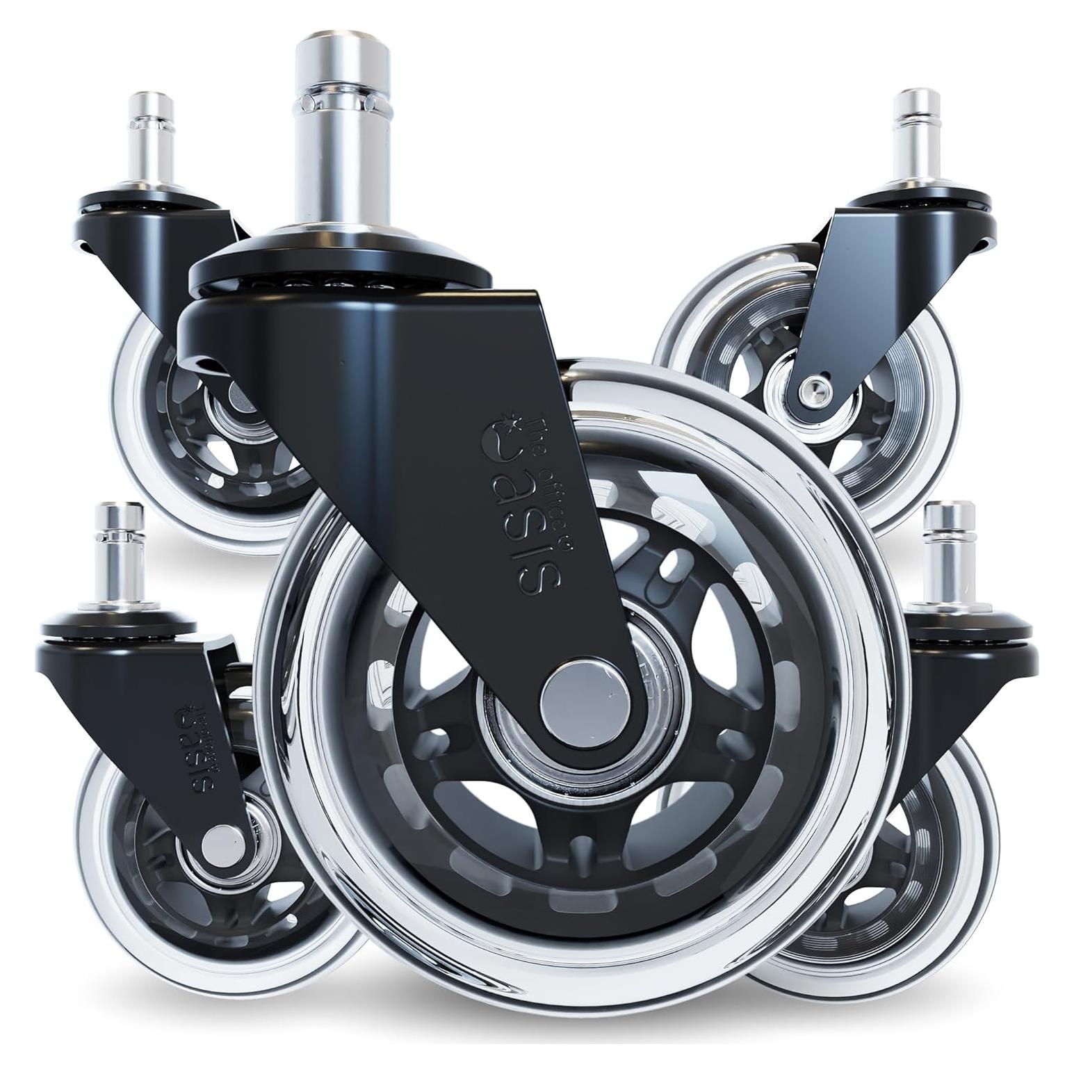 Ruedas de Silla de Oficina The Office Oasis - Suaves y Silenciosas