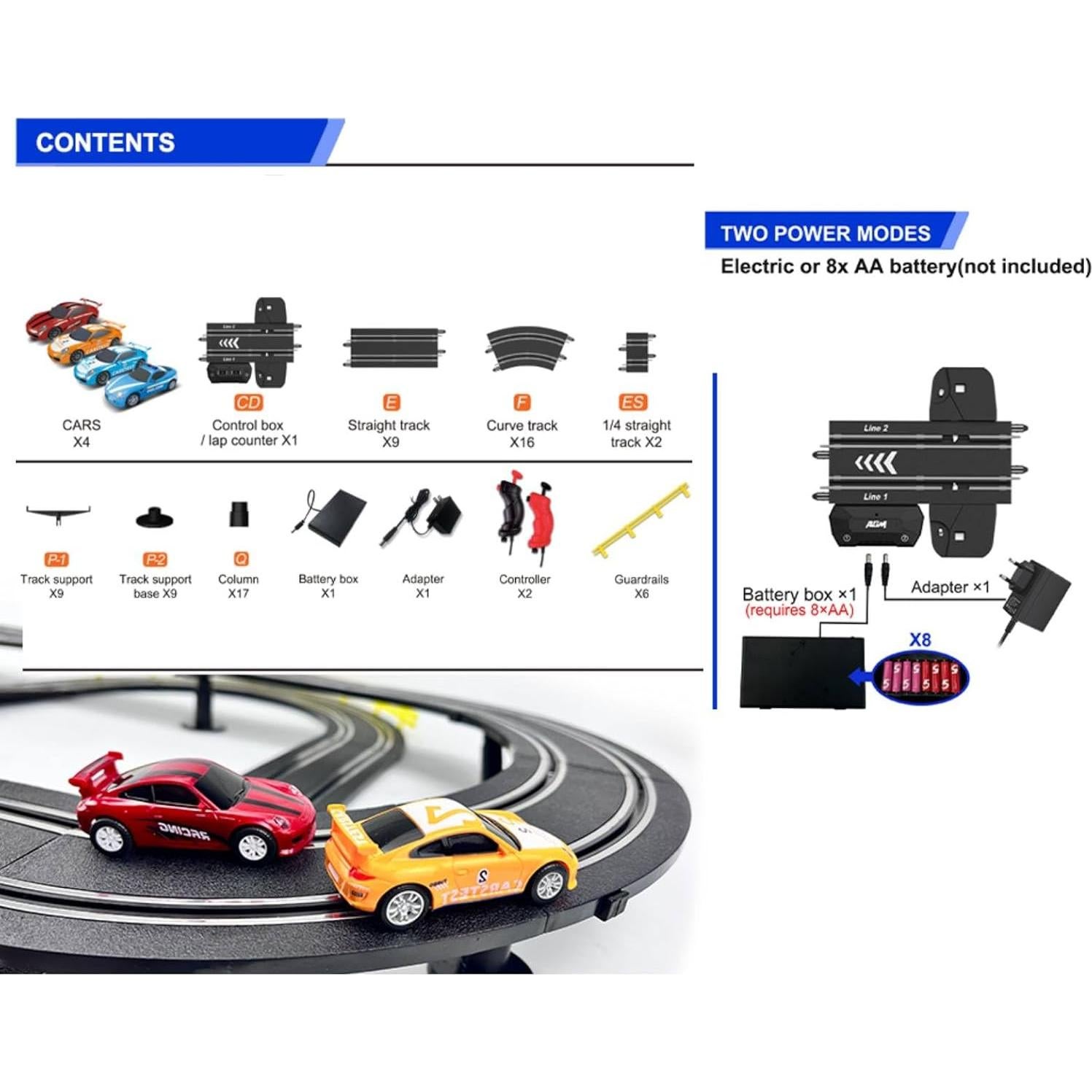 Tren de Alta Velocidad Set de Pista Doble 4.1m SHANTOU