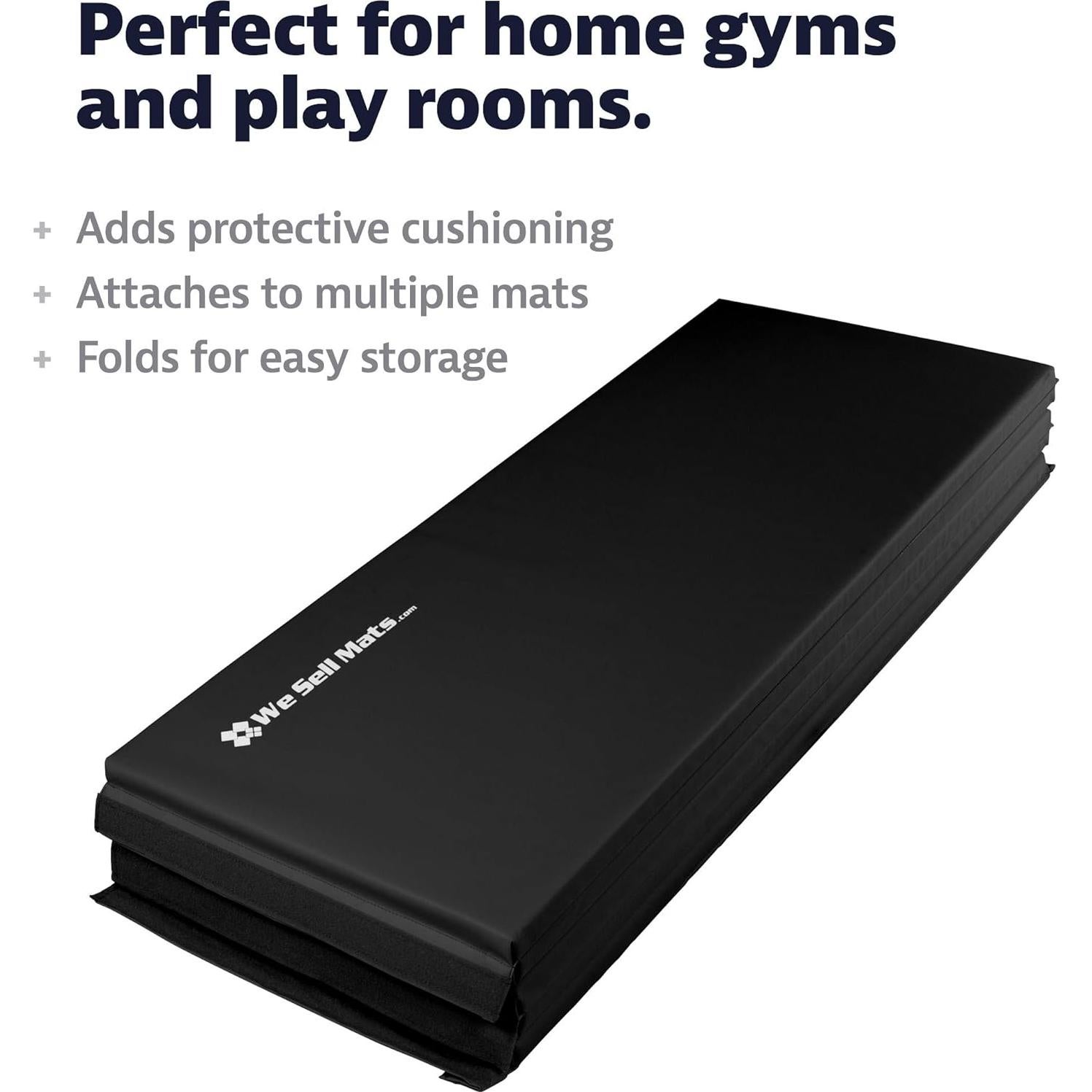 Colchoneta de Gimnasia Plegable We Sell Mats 5x10 ft Negra