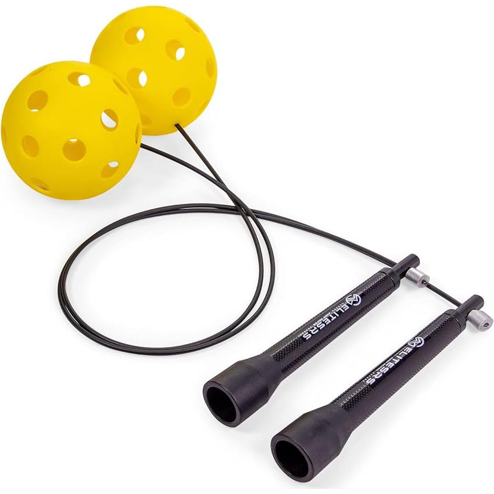 Elite Jumps - Cordless Jump Rope - For All Ages - Durable & Lightweight - Ropeless Jump Rope - For Speed Training & Double Unders - Helps Coordination, Arm Endurance, Skipping Speed & More