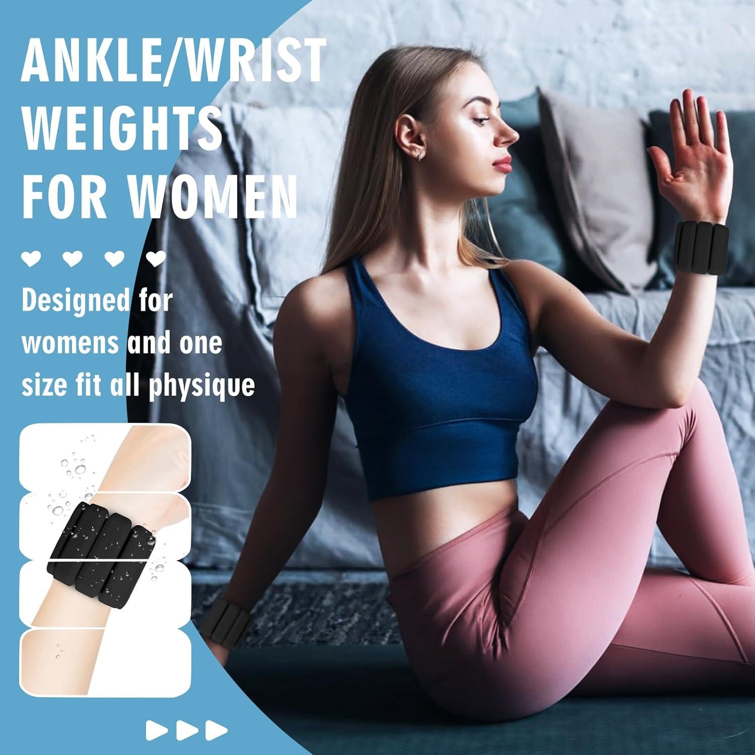 Pesas de Muñeca Ajustables GALLIA 0.91kg para Fitness