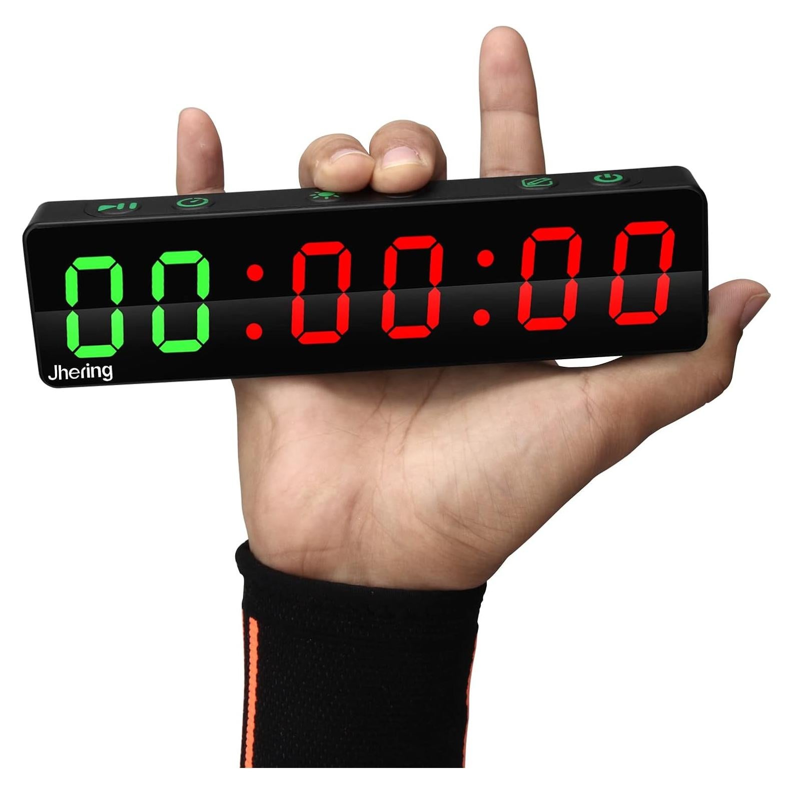 Temporizador de Gimnasio Jhering Portátil LED Recargable 7 Modos