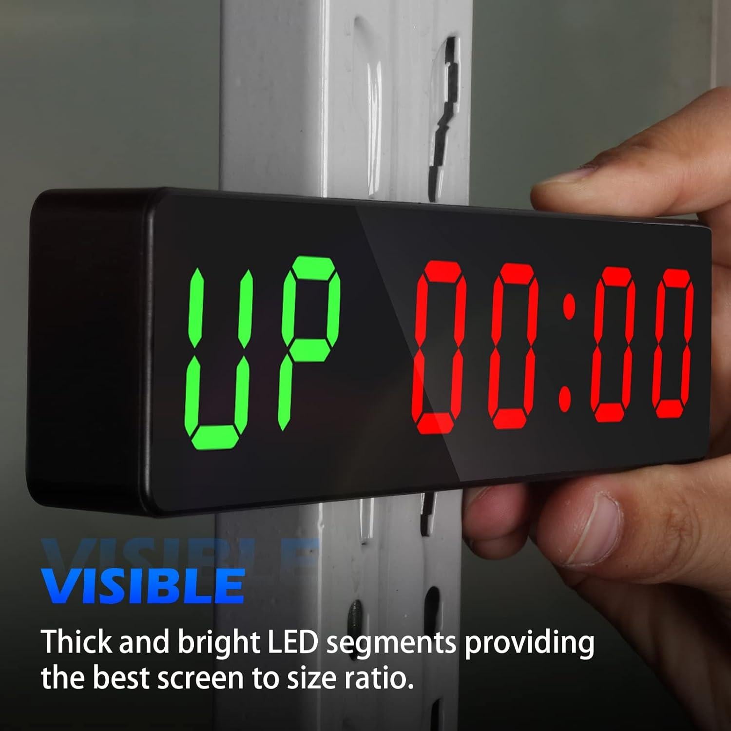 Temporizador de Gimnasio Jhering Portátil LED Recargable 7 Modos