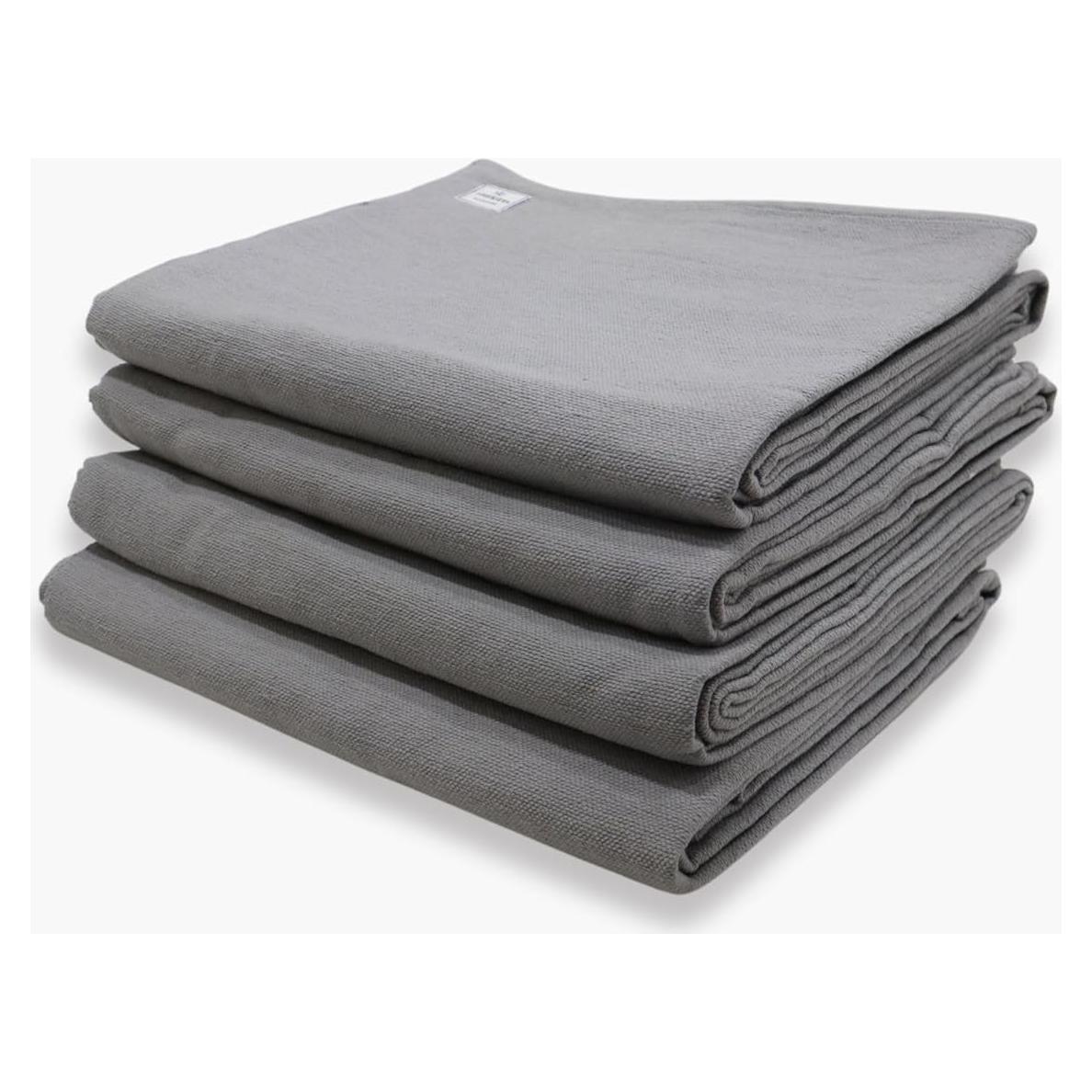 Manta de Yoga Yogikuti 100% Algodón Gris 203x152 cm