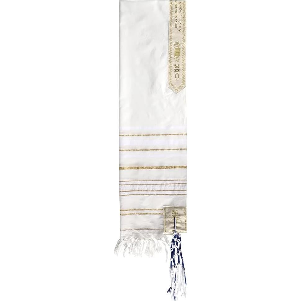 Chal de Oración Mesiánico Tierra Santa 183x56 cm Acrílico