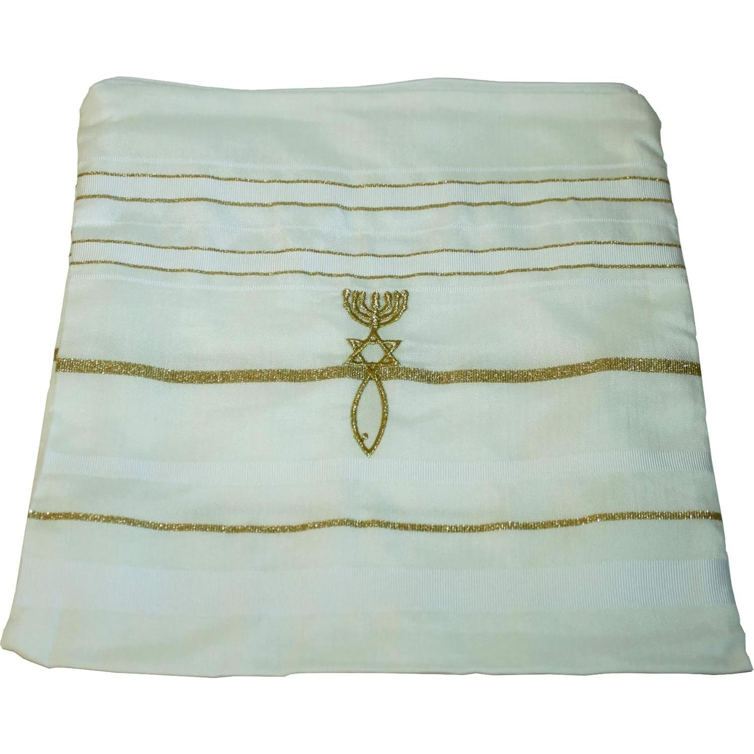 Chal de Oración Mesiánico Tierra Santa 183x56 cm Acrílico