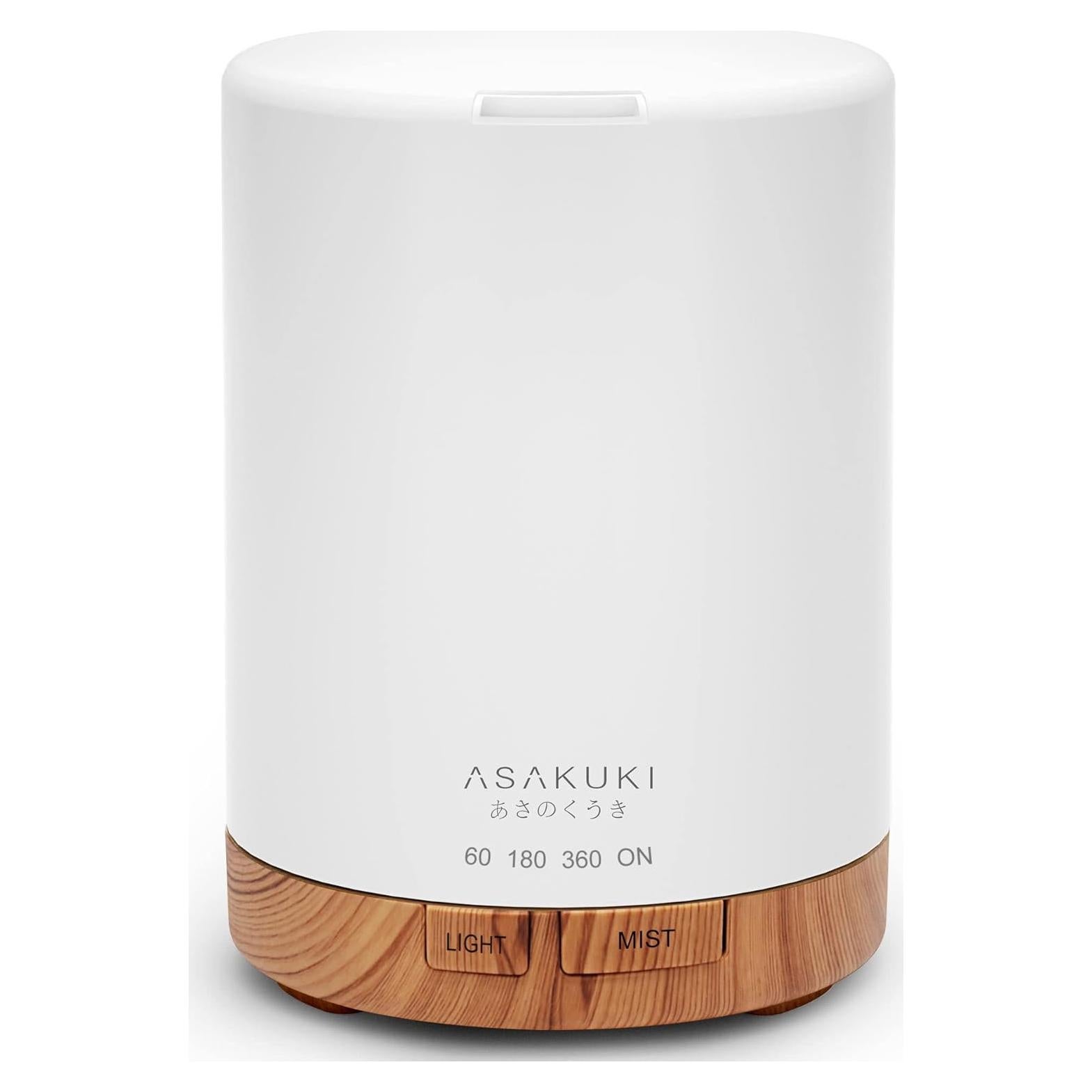 Difusor de Aceite Esencial ASAKUKI 300ml Humidificador 5-en-1