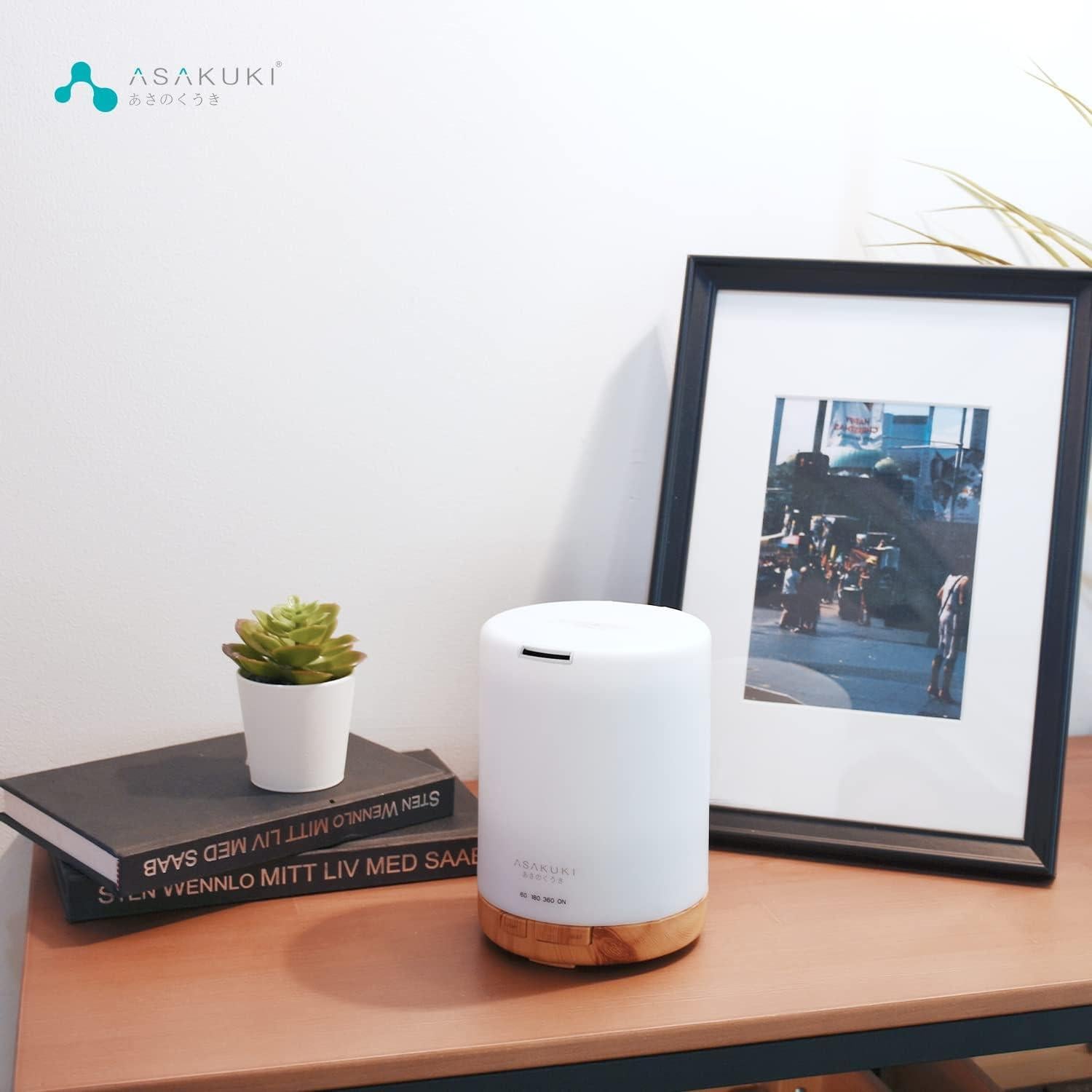 Difusor de Aceite Esencial ASAKUKI 300ml Humidificador 5-en-1