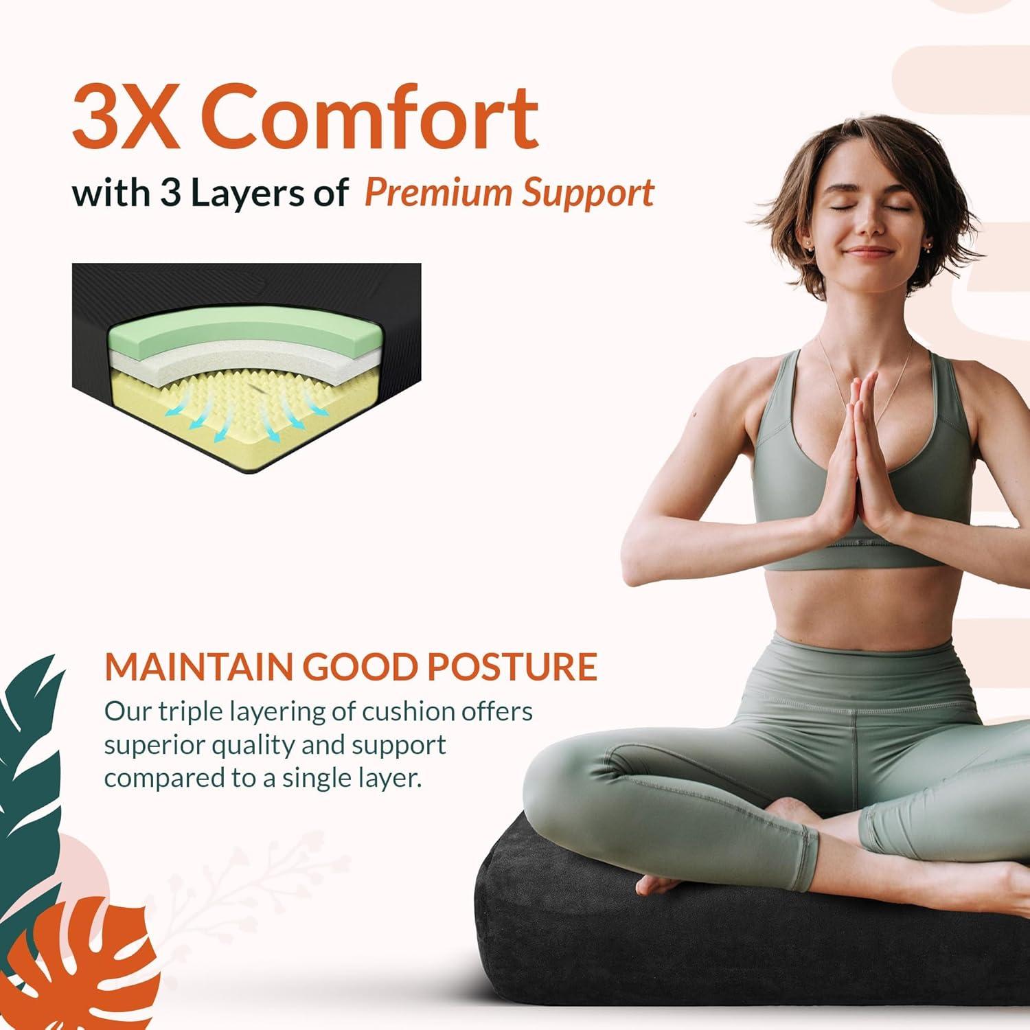 Almohada de Soporte para Yoga Gurus - Rectangular, Lavable