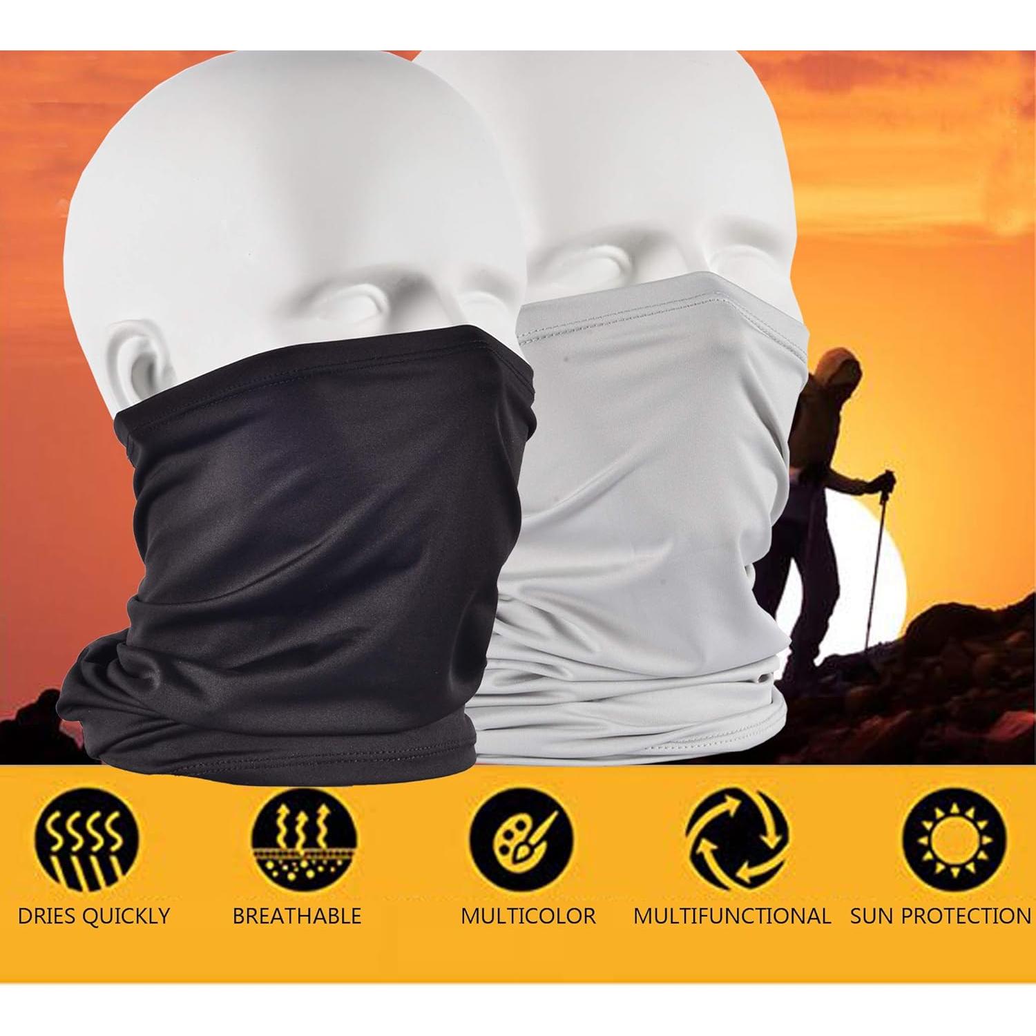 Cubierta Facial UV Gaiter Cuello 4 PCS - Protección Polvo