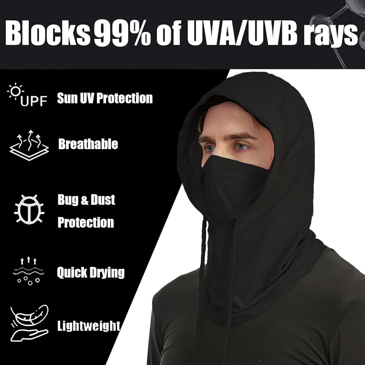 Balaclava Protectora UV Transpirable para Hombres y Mujeres