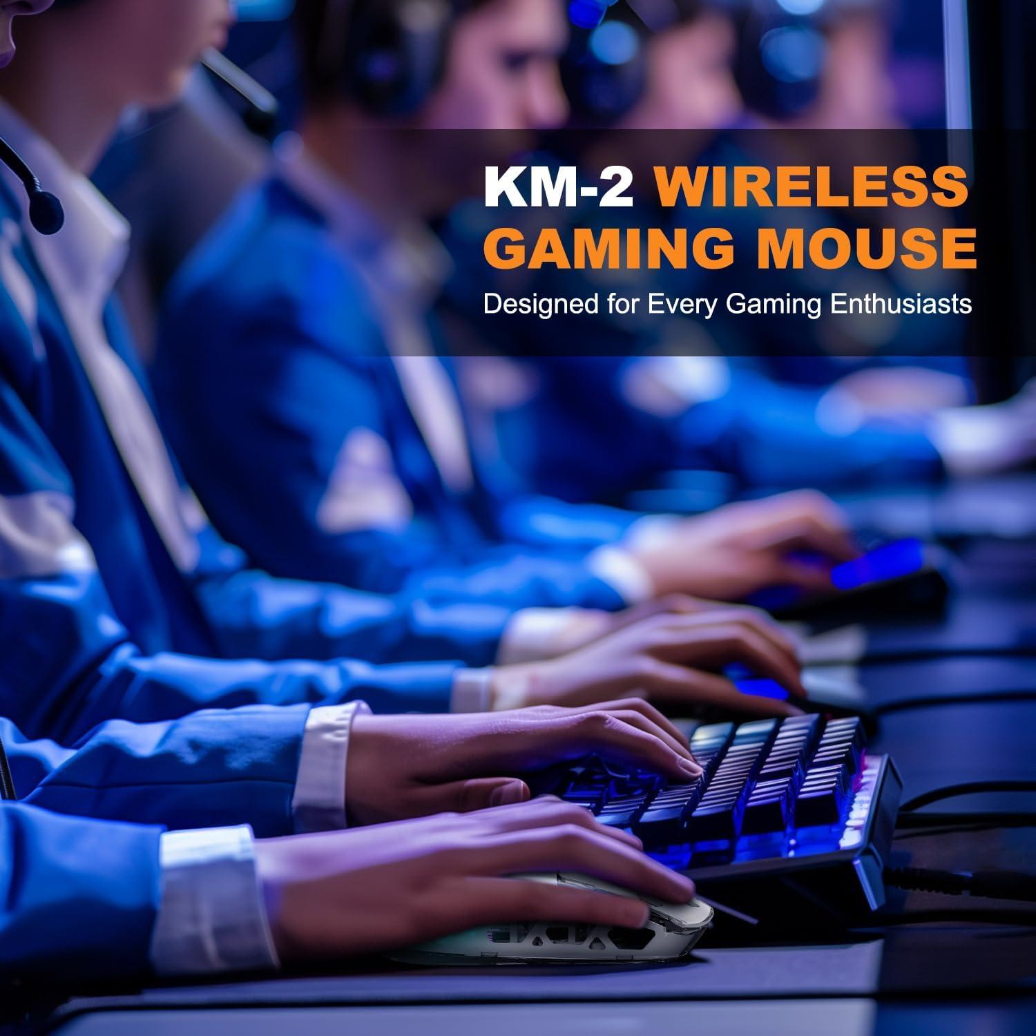 Ratón Gaming YPBDAN KM-2 Inalámbrico RGB 11 Luces