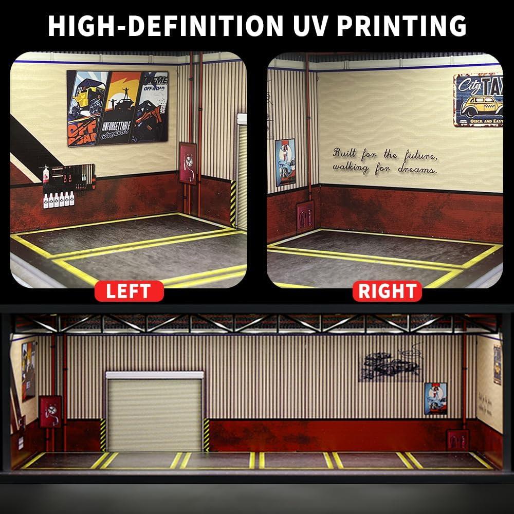 Caja de Exhibición para Modelos 1:64 G-FANS con LED y Acrílico