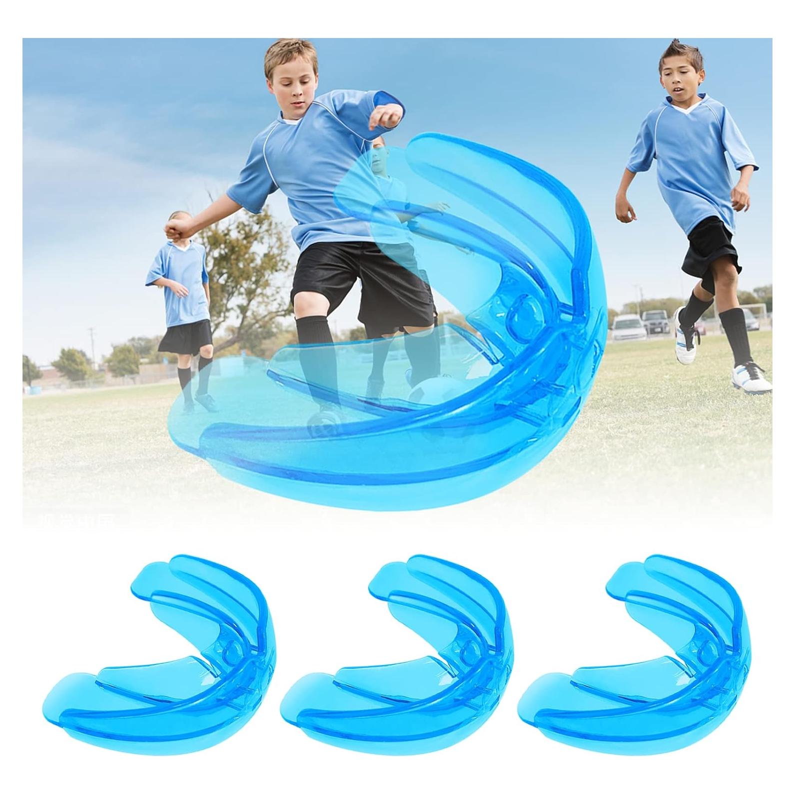 Paquete de 3 Protectores Bucales YAFIYGI para Niños Azul