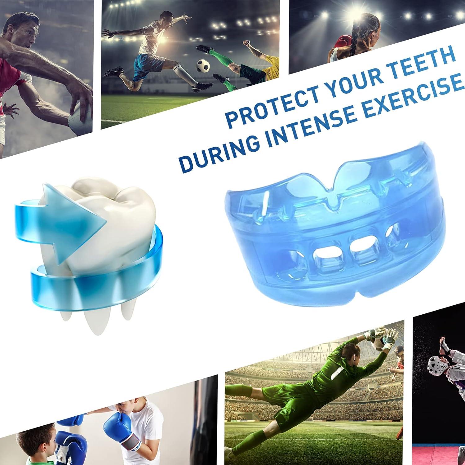 Paquete de 3 Protectores Bucales YAFIYGI para Niños Azul