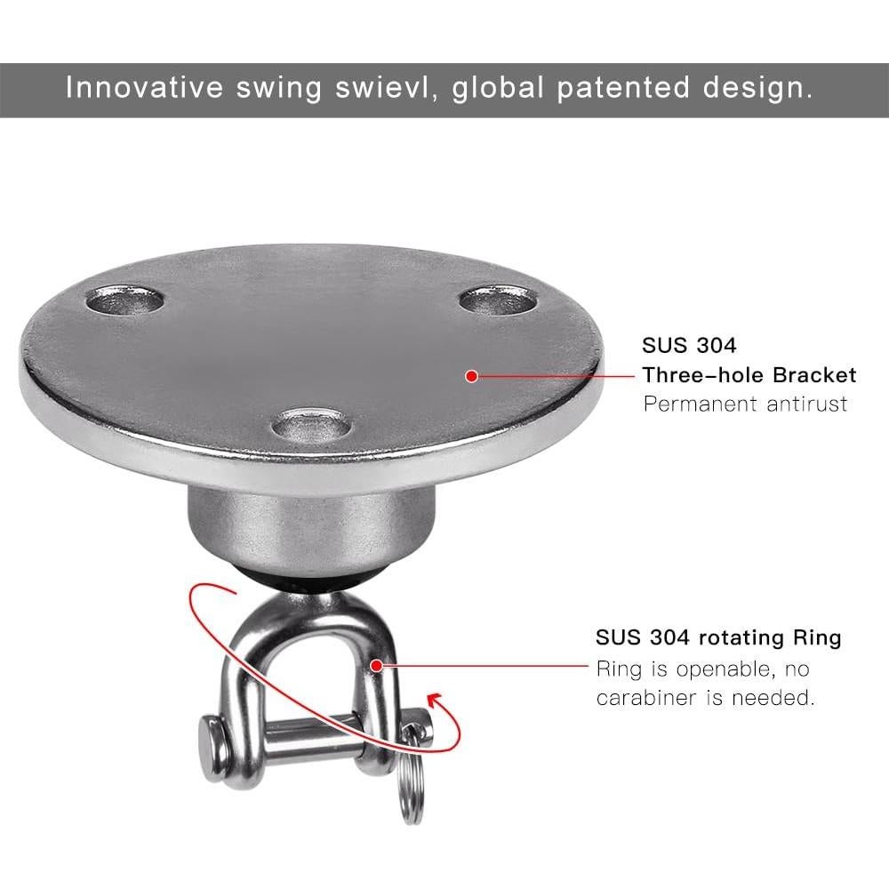 Giratorio de Acero Inoxidable BeneLabel para Speedbag 360°