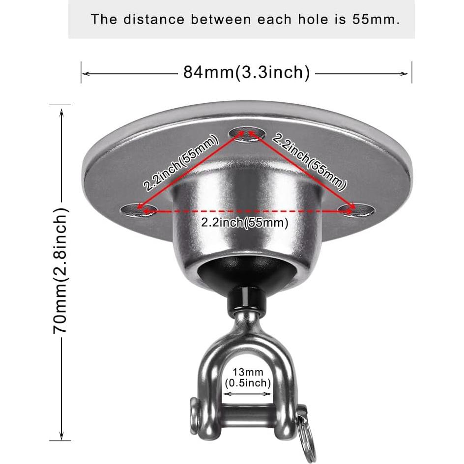 Giratorio de Acero Inoxidable BeneLabel para Speedbag 360°