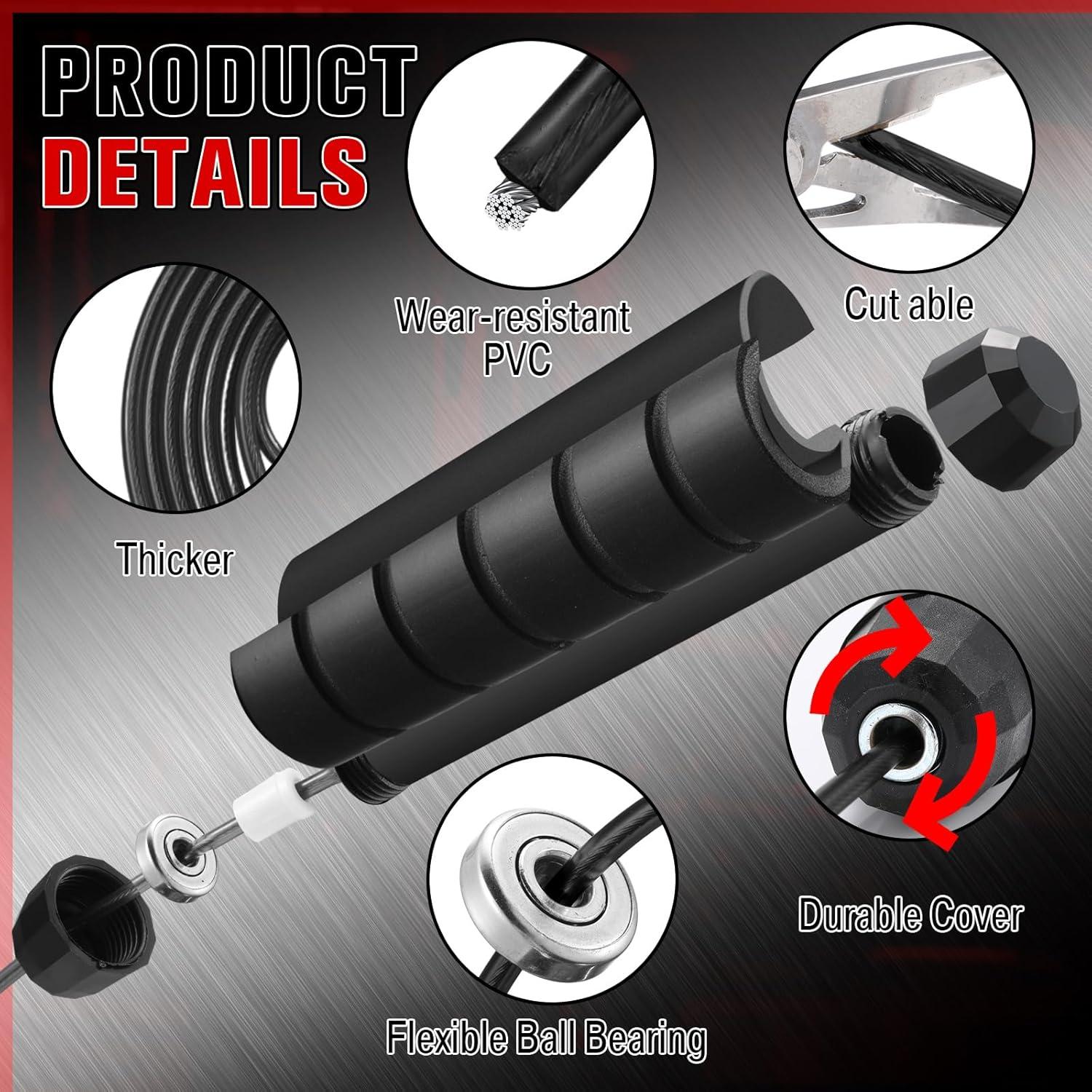 Cuerda de Salto Ajustable Junkin 2.74m con Mangos de Espuma