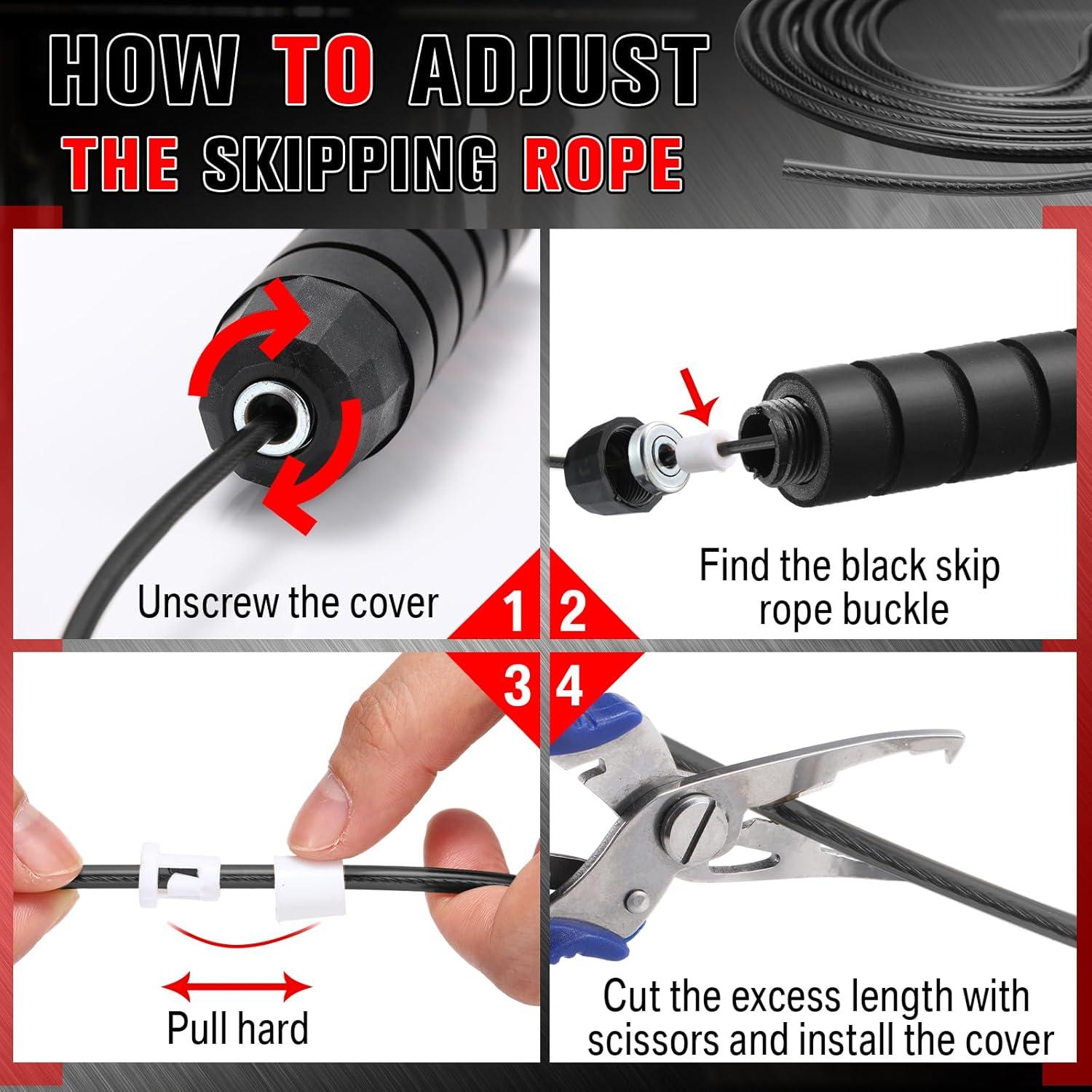 Cuerda de Salto Ajustable Junkin 2.74m con Mangos de Espuma