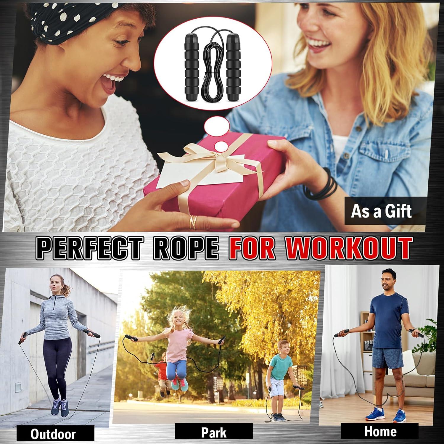 Cuerda de Salto Ajustable Junkin 2.74m con Mangos de Espuma