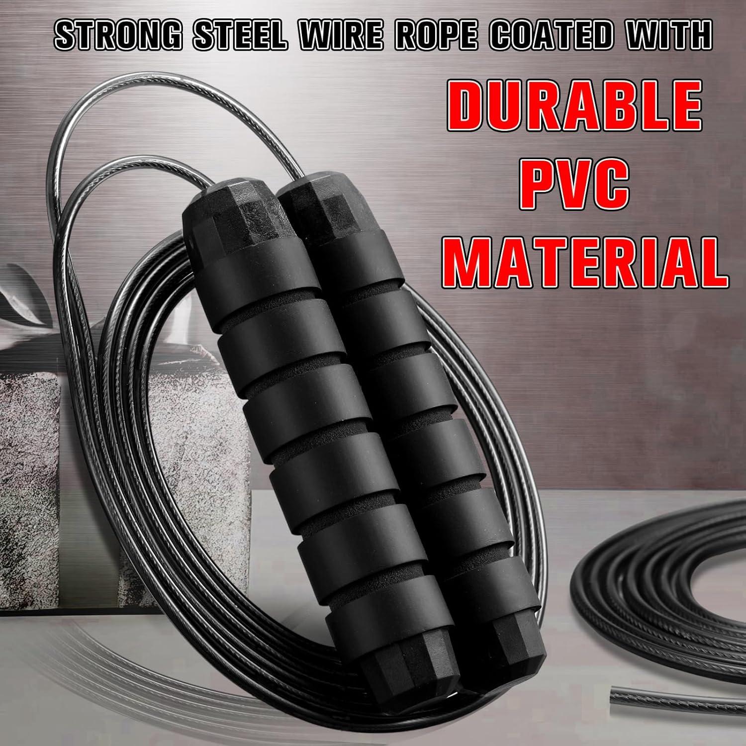 Cuerda de Salto Ajustable Junkin 2.74m con Mangos de Espuma