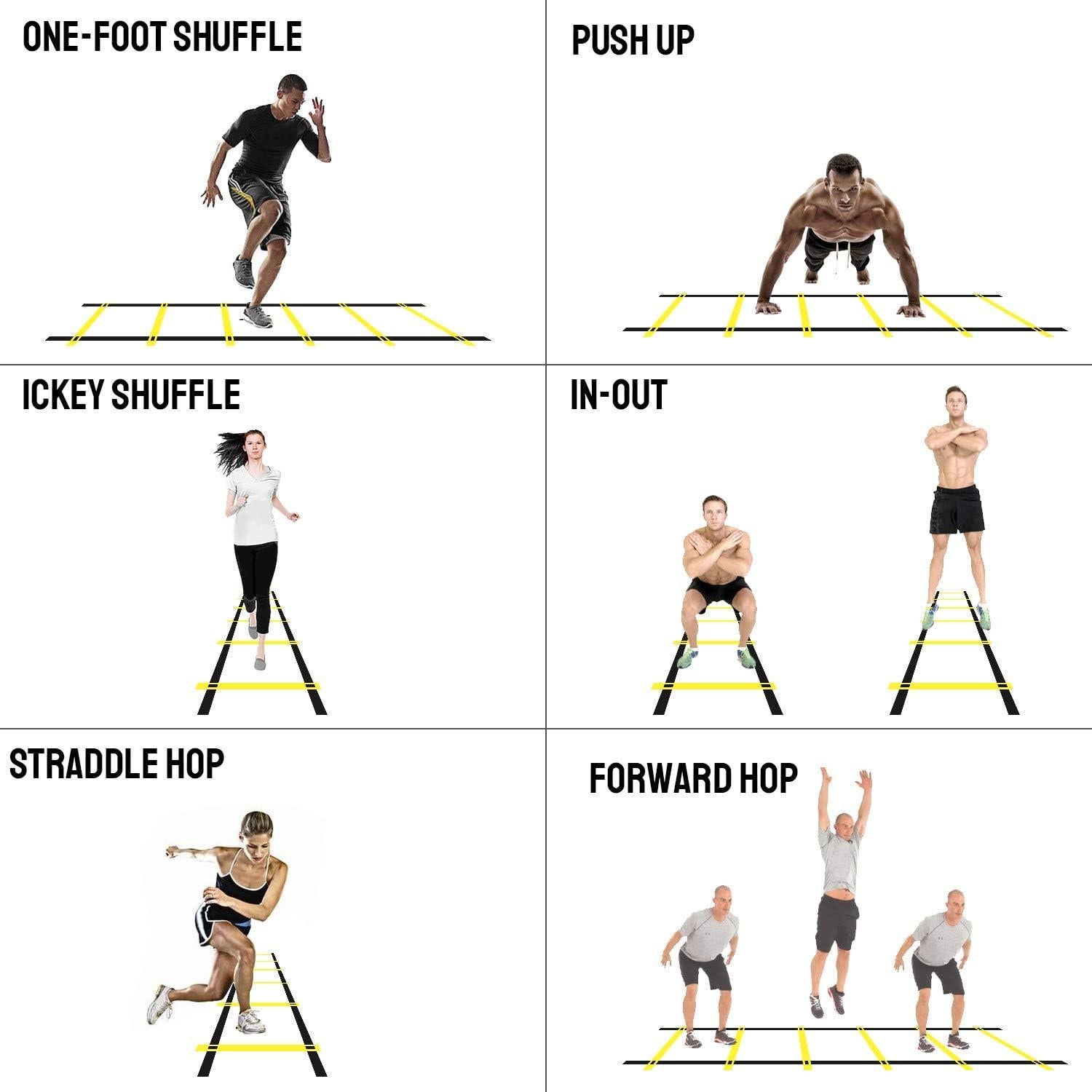 Escalera de Agilidad TNZMART 3.05m con Bolsa de Transporte